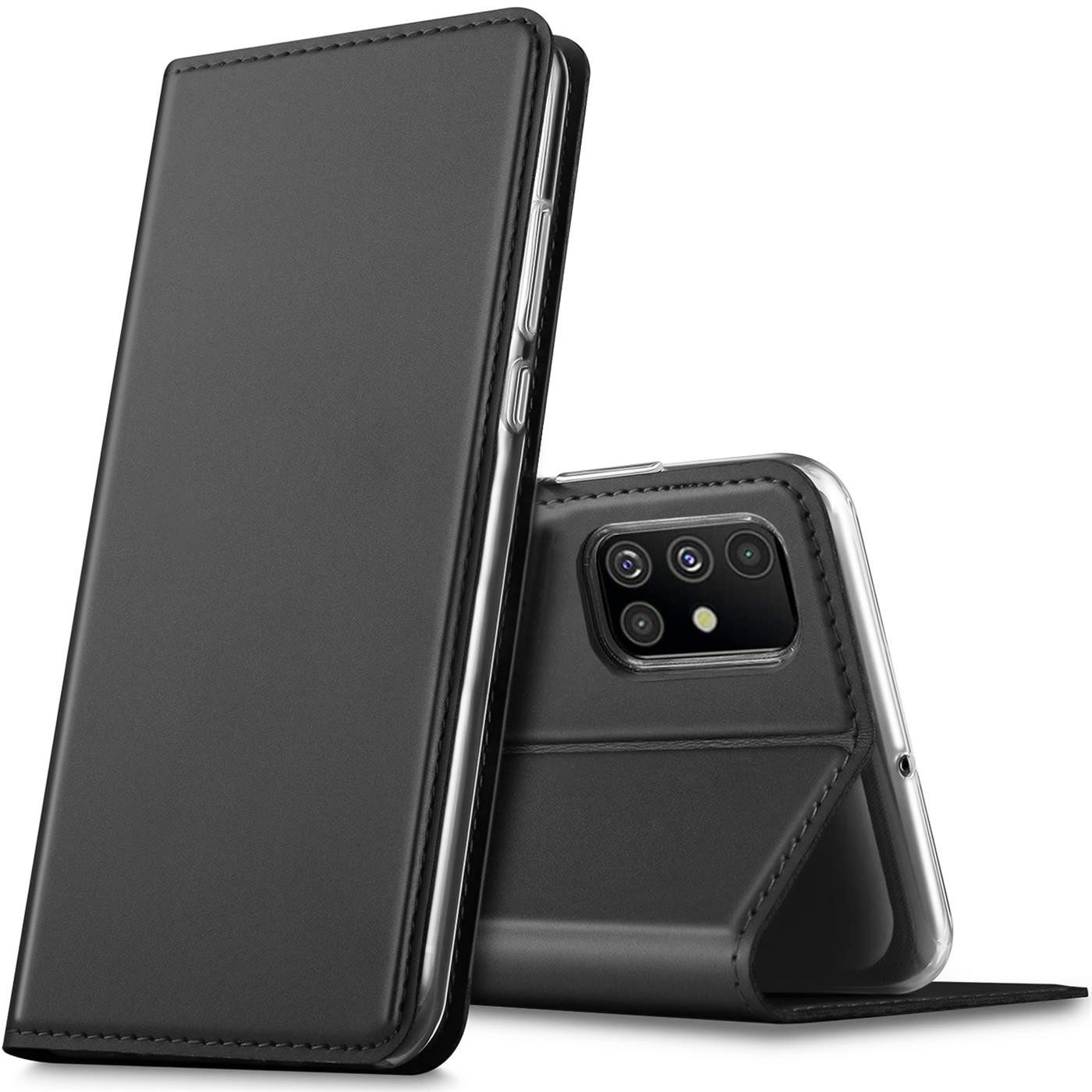 CoolGadget Handyhülle Magnet Case Handy Tasche für Samsung Galaxy A51 6,5 Zoll, Hülle Klapphülle Ultra Slim Flip Cover für Samsung A51 Schutzhülle