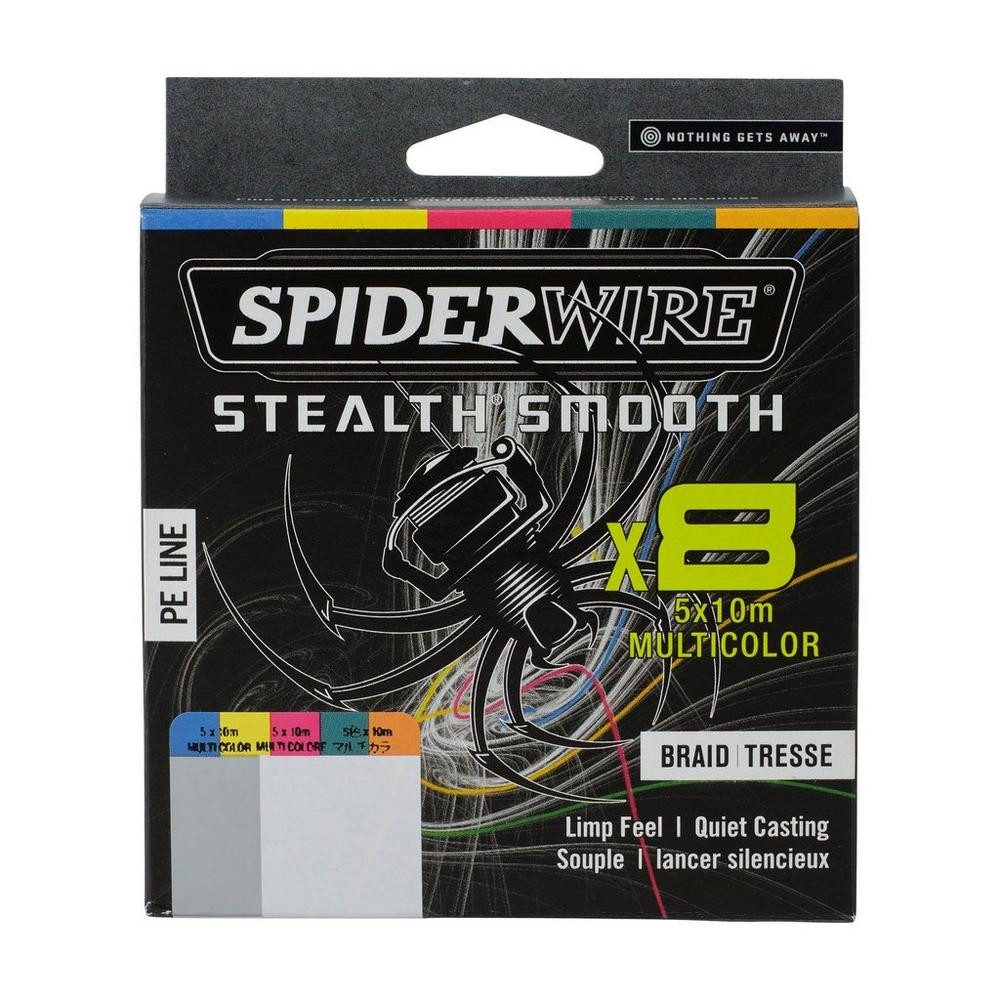Spiderwire Angelschnur Spiderwire Stealth Smooth 8 Multicolor geflochtene Schnur, 0.33 m Länge, Salzwasser Schnur