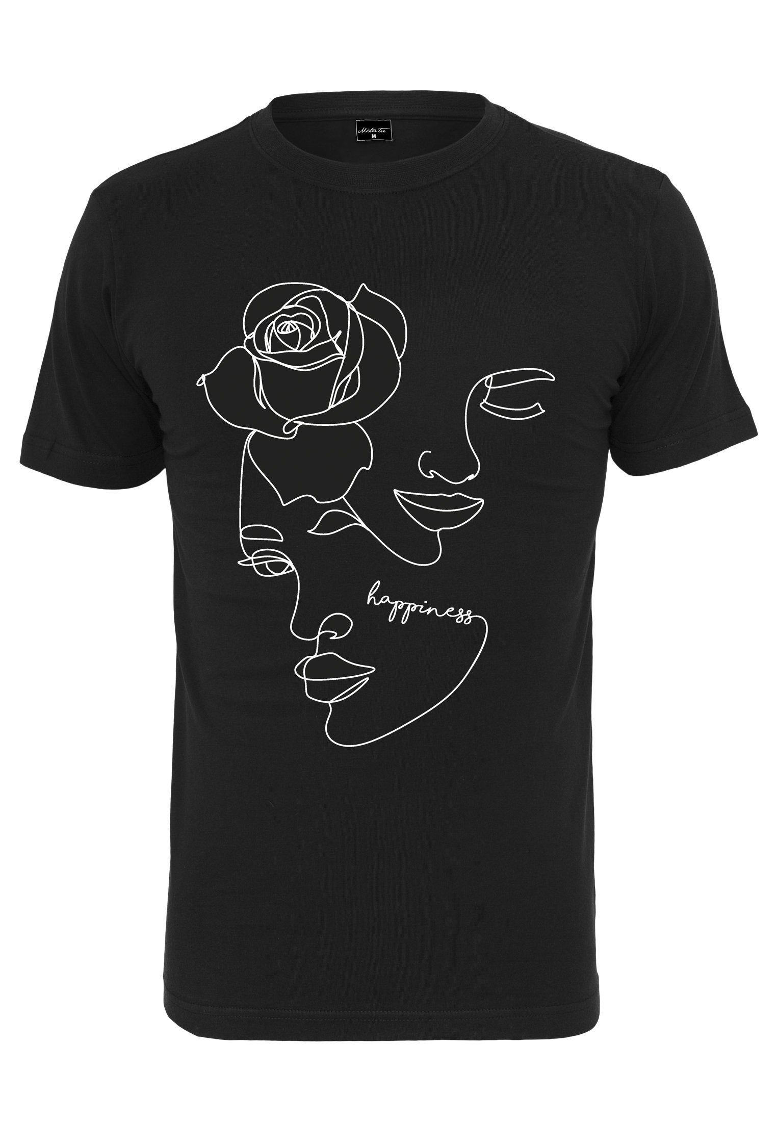 MisterTee T-Shirt Damen Ladies One Line Rose Tee (1-tlg)