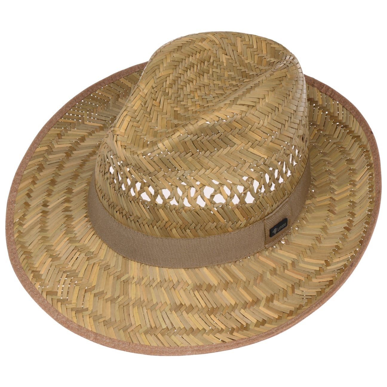 Lipodo Sonnenhut (1-St) Strohhut mit Ripsband, Made in Italy