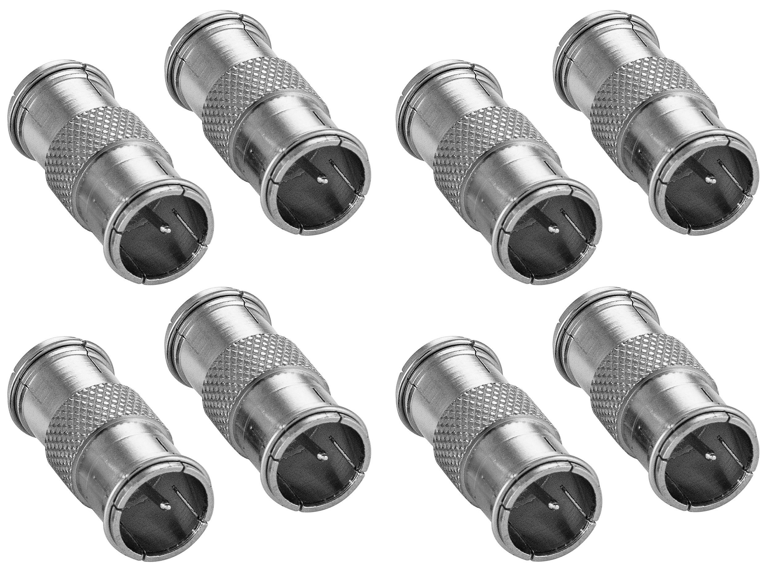 F-Quickstecker Kupplung (F-Quick SAT Adapter F-Stecker beidseitig) TV-Adapter