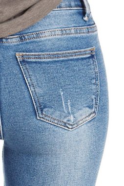 be styled Destroyed-Jeans Medium Waist Röhrenjeans, destroyed Skinny Hosen - Damen - j17f-1 5-Pocket-Style, mit Stretch-Anteil