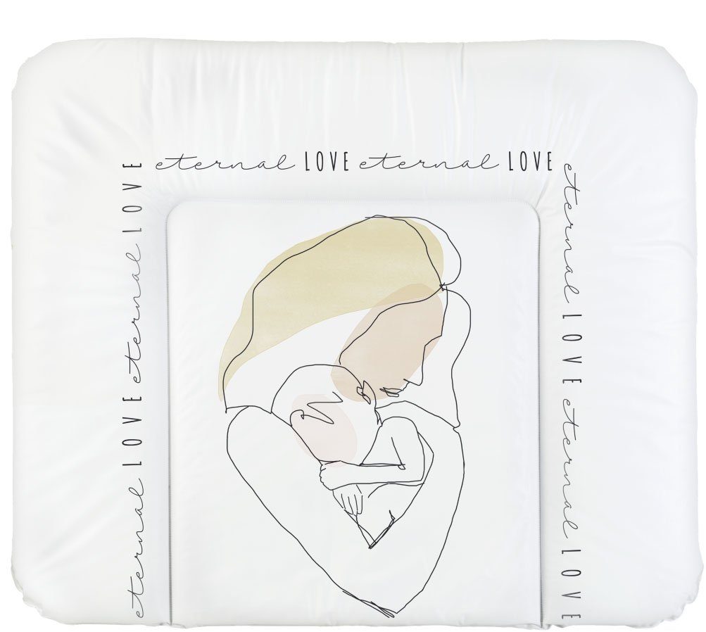 Rotho Babydesign Wickelauflage Line-Art, breit; Made in Europe Motiv Line-Art Eternal Love