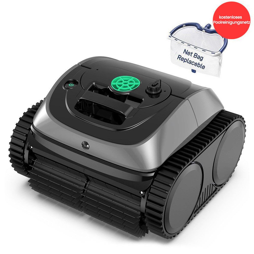 WYBOT Poolroboter C1 für Boden und Wand, Kabellos Poolsauger, 120 Min Akkulaufzeit, Poolreiniger mit intelligenter Routenplanung, bis 150 m²