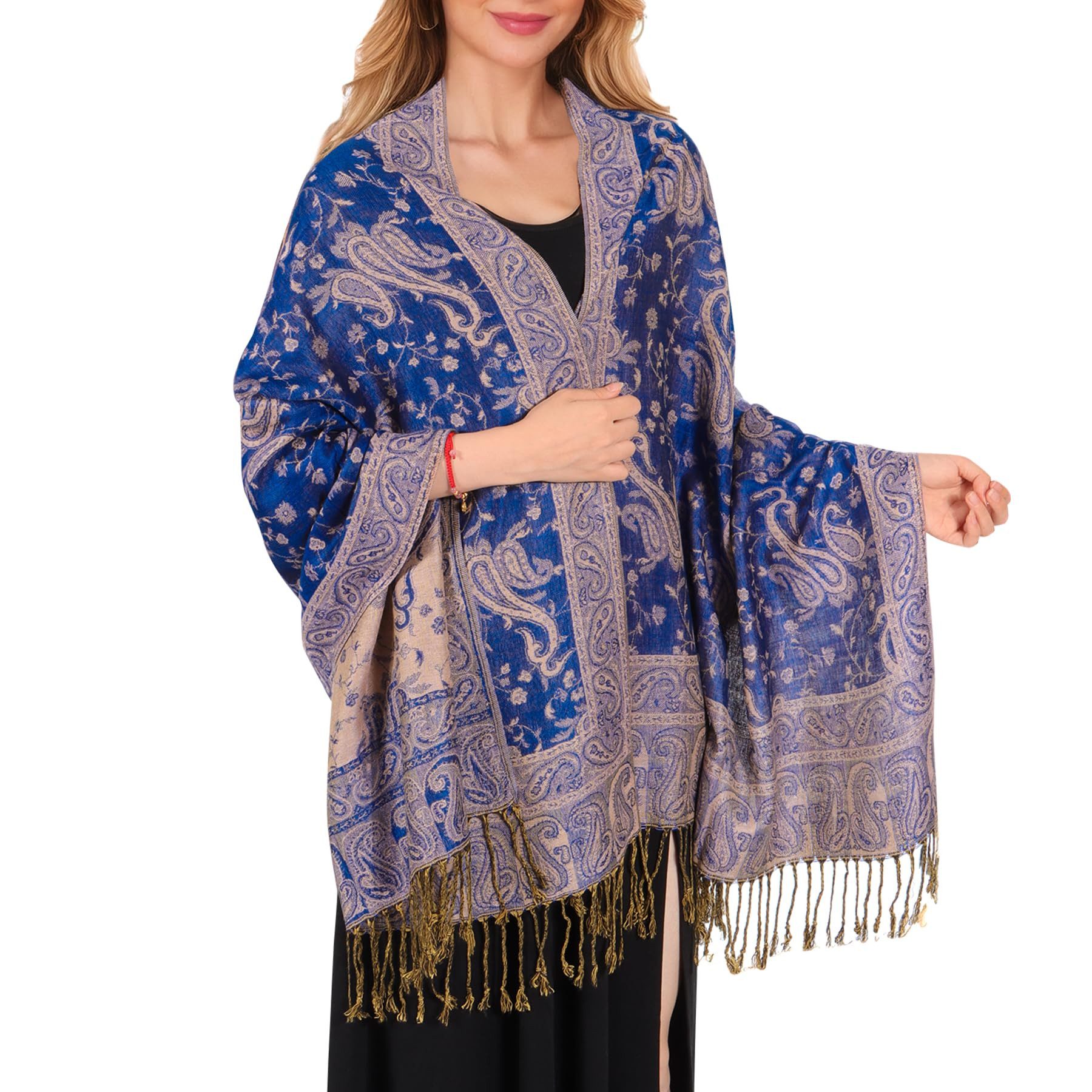 Zaewry Modeschal Damen Kaschmirimitat-Schal, Elegant Weich Schultertuch Schal, Schals und Umhänge für Abendkleider, Festivals und alle Anlässe