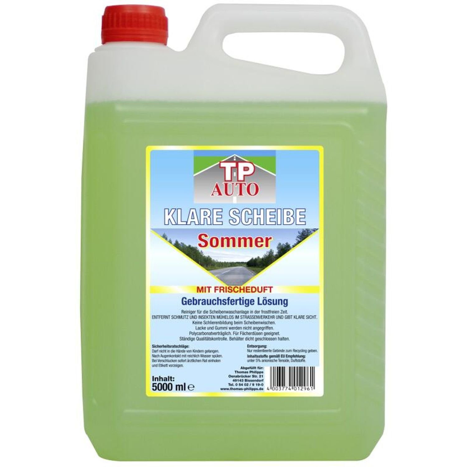 3x 5 Liter TP Auto Scheibenreiniger Sommer gebrauchsfertig Felgenreiniger