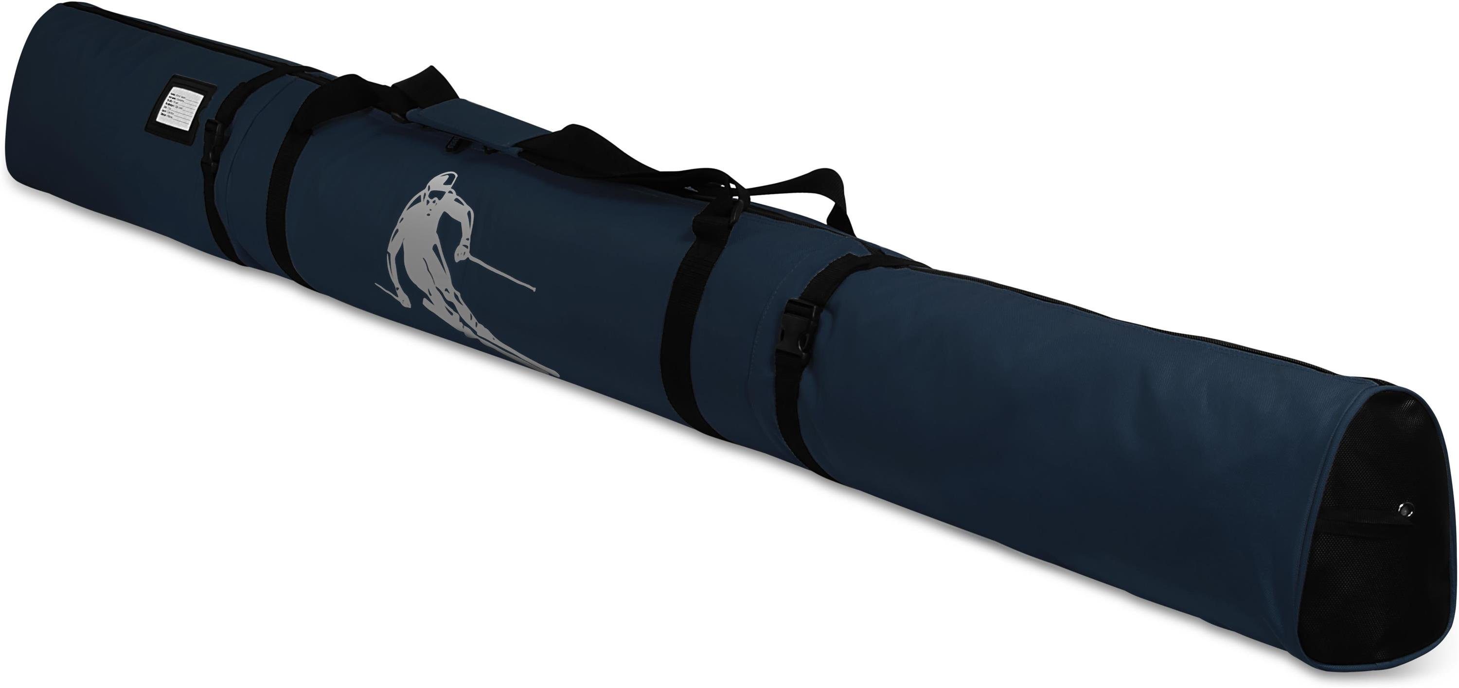 normani Sporttasche Skitasche Alpine Run 200, Skisack - Skitasche für Skier und Skistöcke Transporttasche Aufbewahrungstasche Navy
