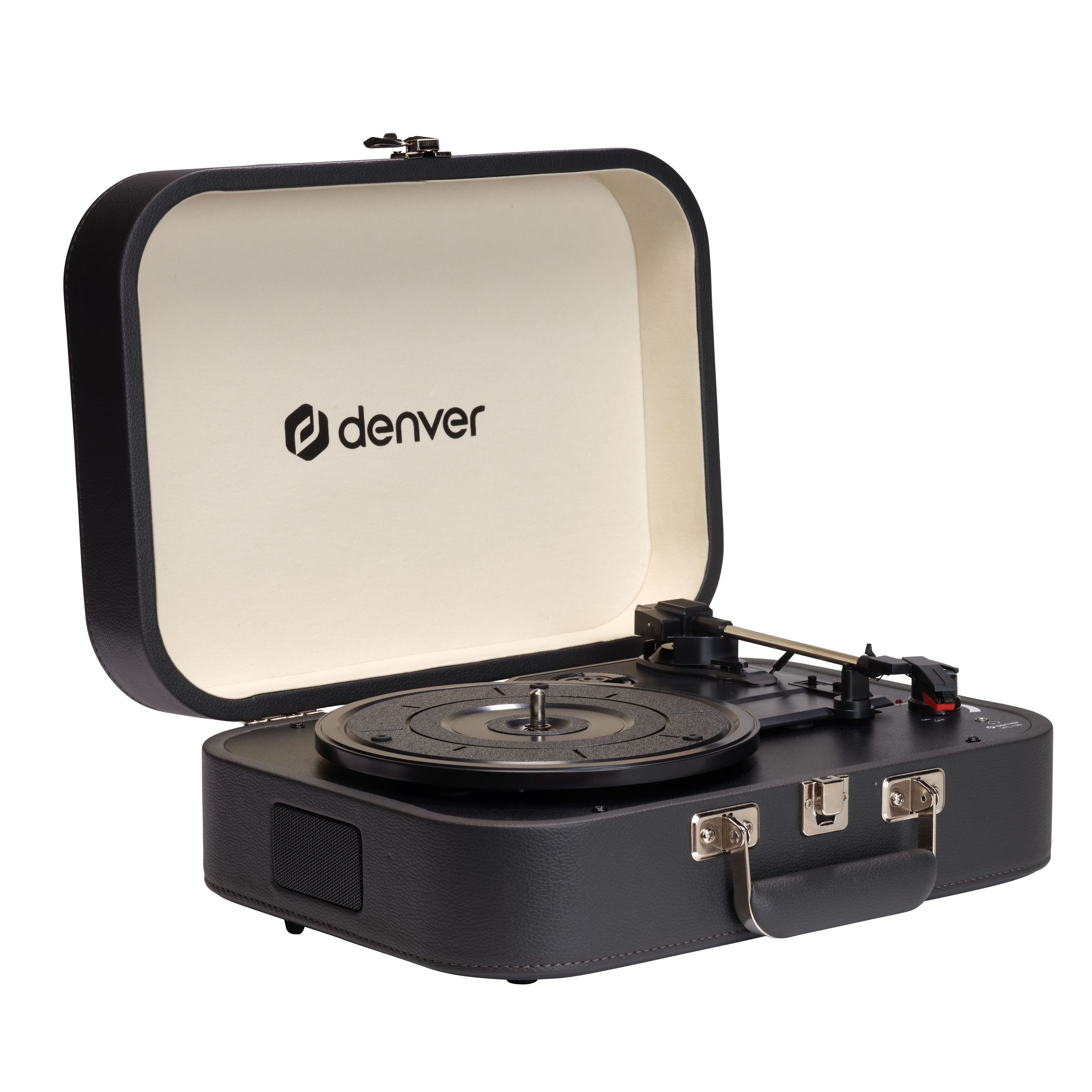 Denver VPL-130DGR Plattenspieler (mit USB-Aufnahme und Auto-Stop-Funktion)