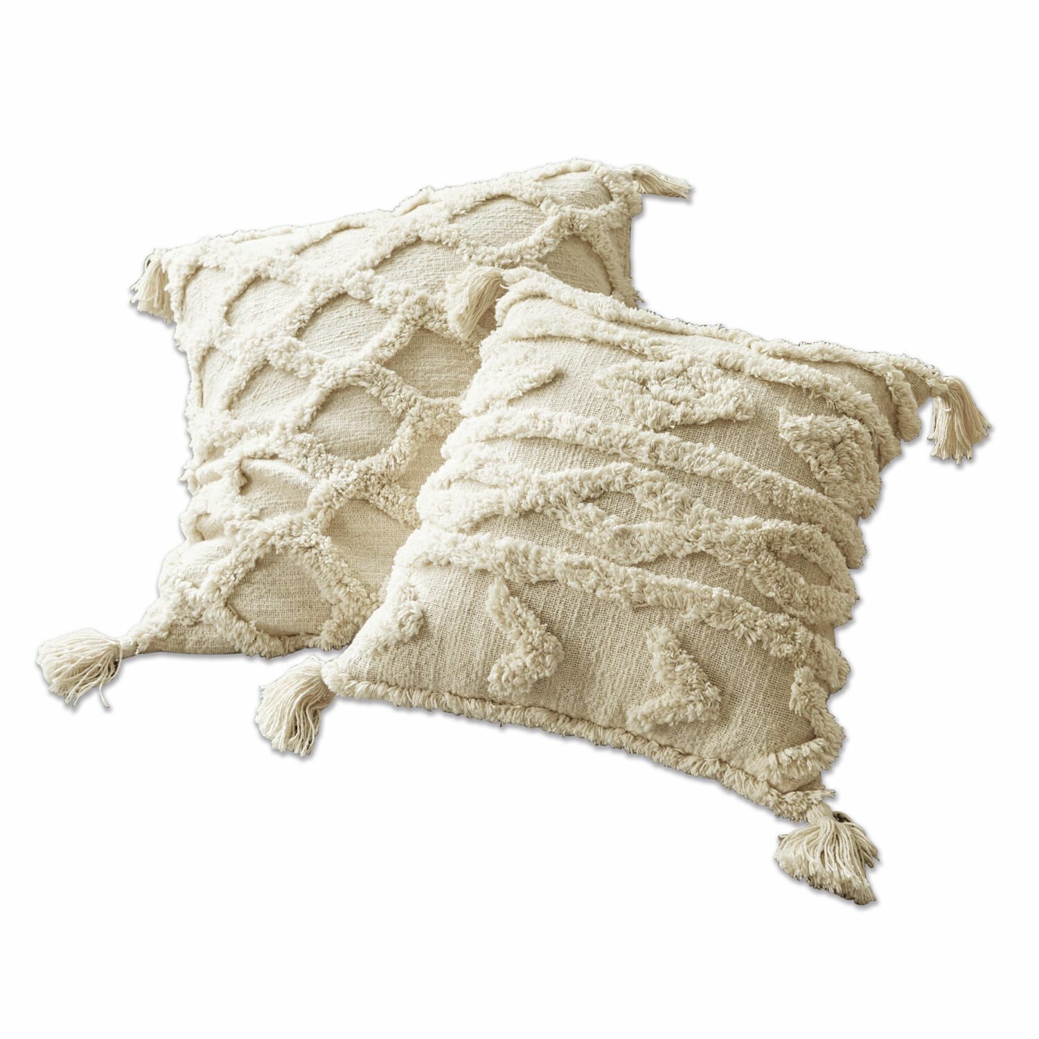 Mirabeau Kissenhülle Kissenhülle 2er Set Linares creme