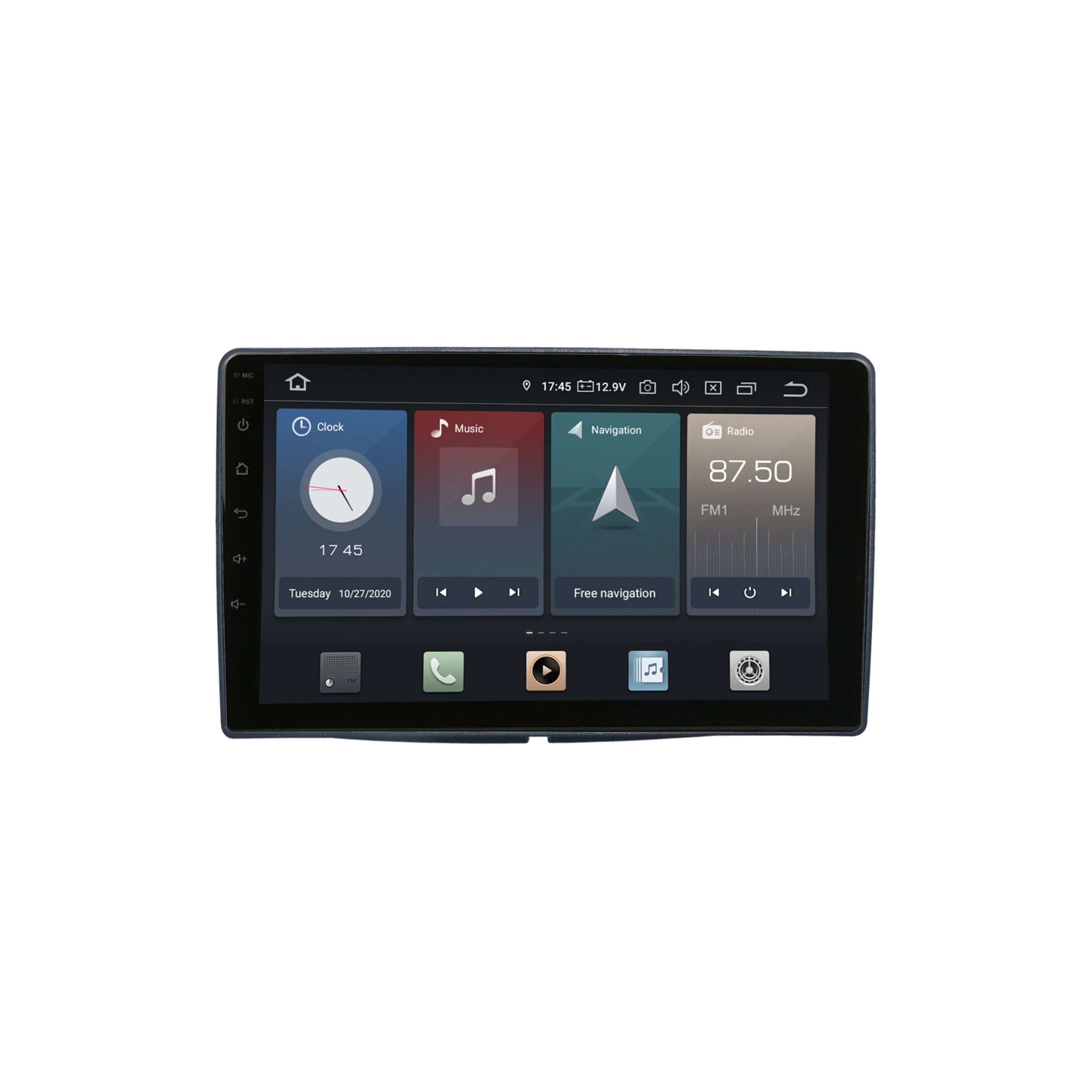 Für Fiat 500 16-19 9"Touch Android Autoradio GPS CarPlay AndroidAuto Einbau-Navigationsgerät