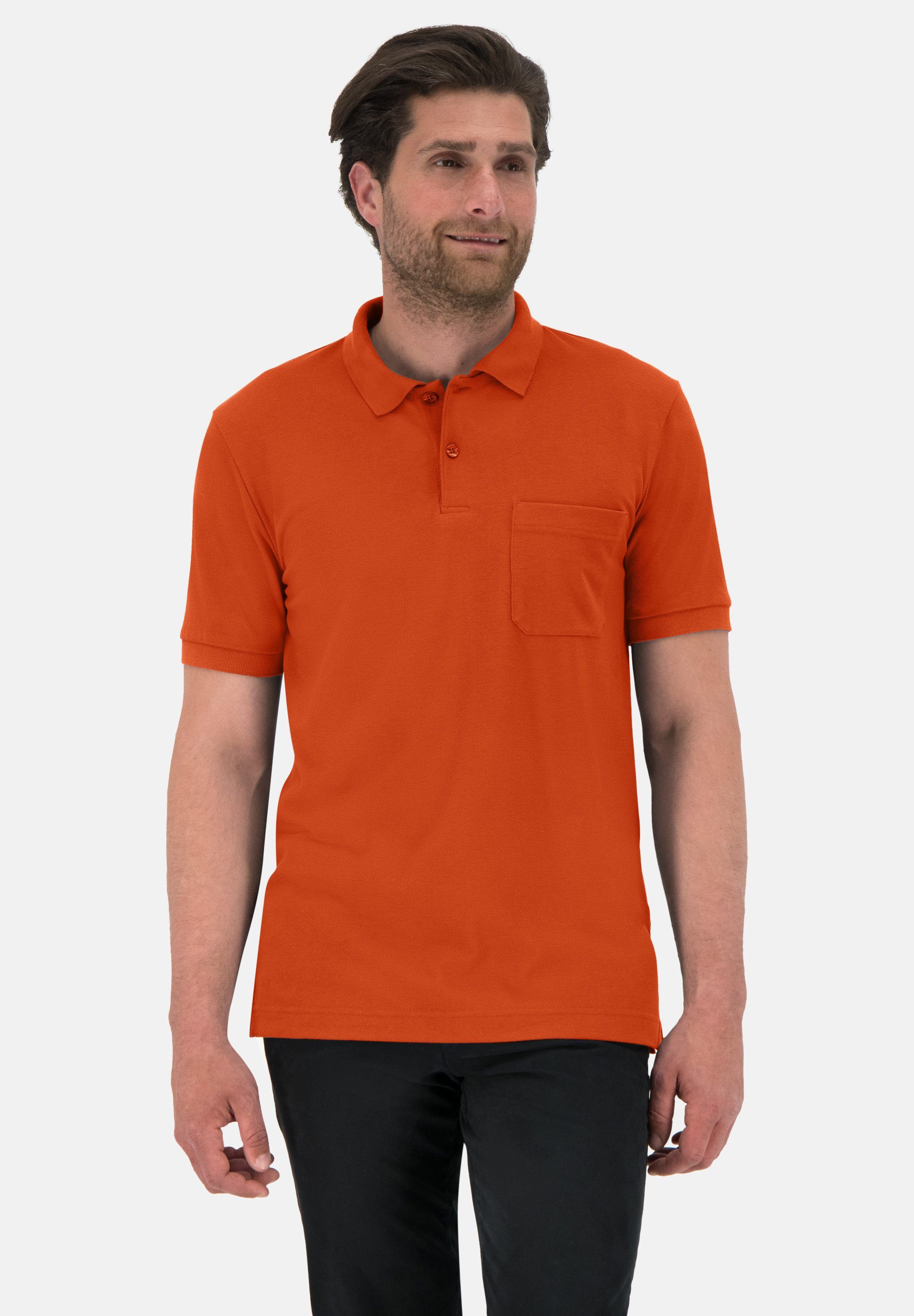 Bioactive Poloshirt Louis mit antimikrobieller Funktion orange