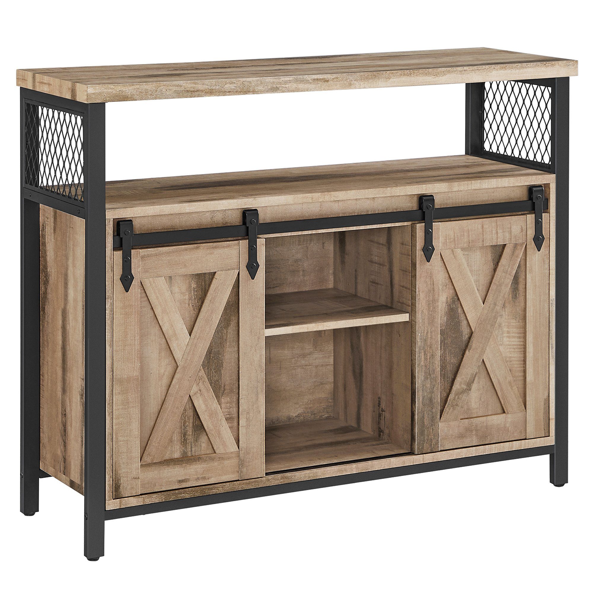 VASAGLE Sideboard Küchenschrank, mit 2 Schiebetüren günstig online kaufen