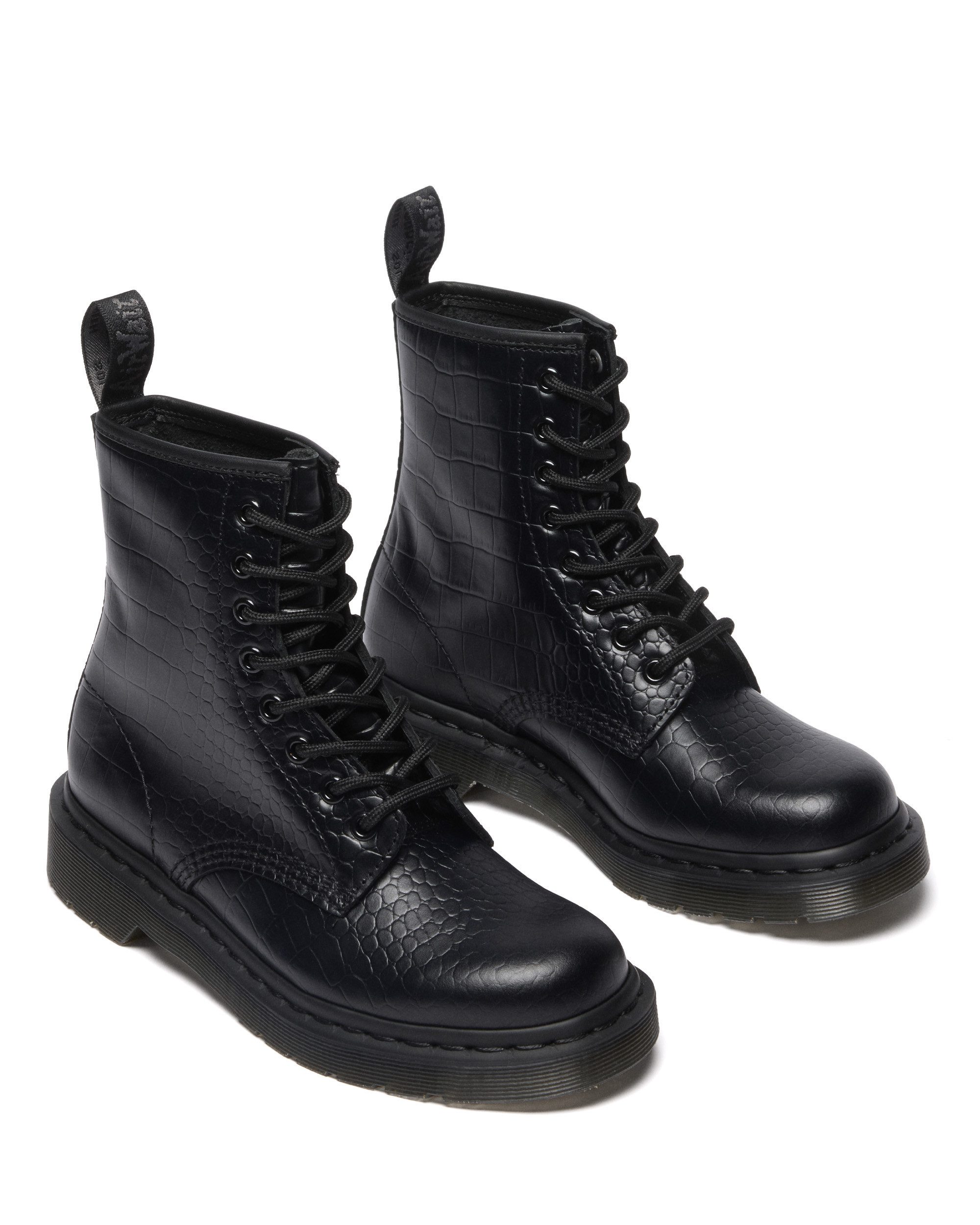DR. MARTENS 1460 Croc Emboss Ankleboots