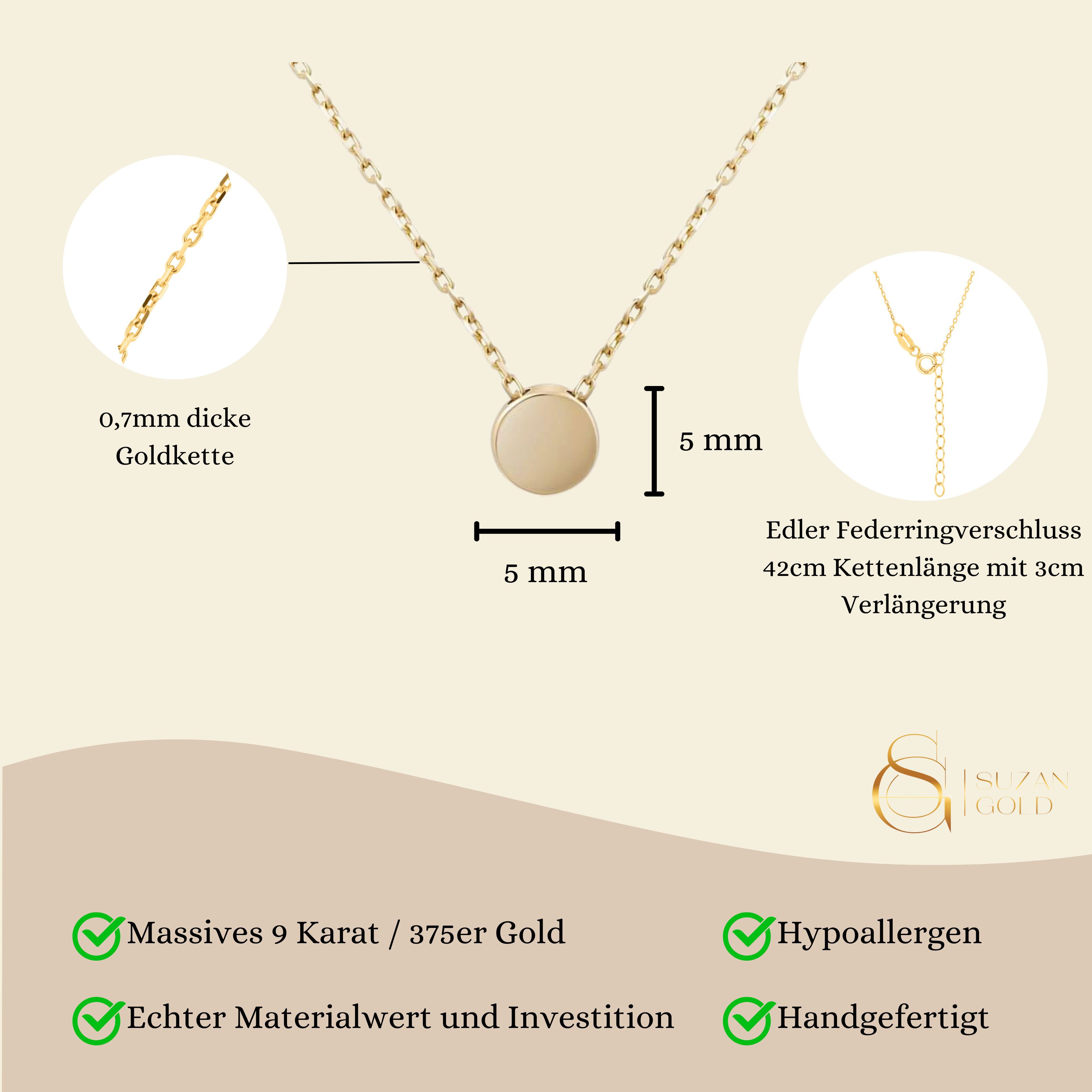 Suzan Gold Kette mit Anhänger 375er günstig online kaufen