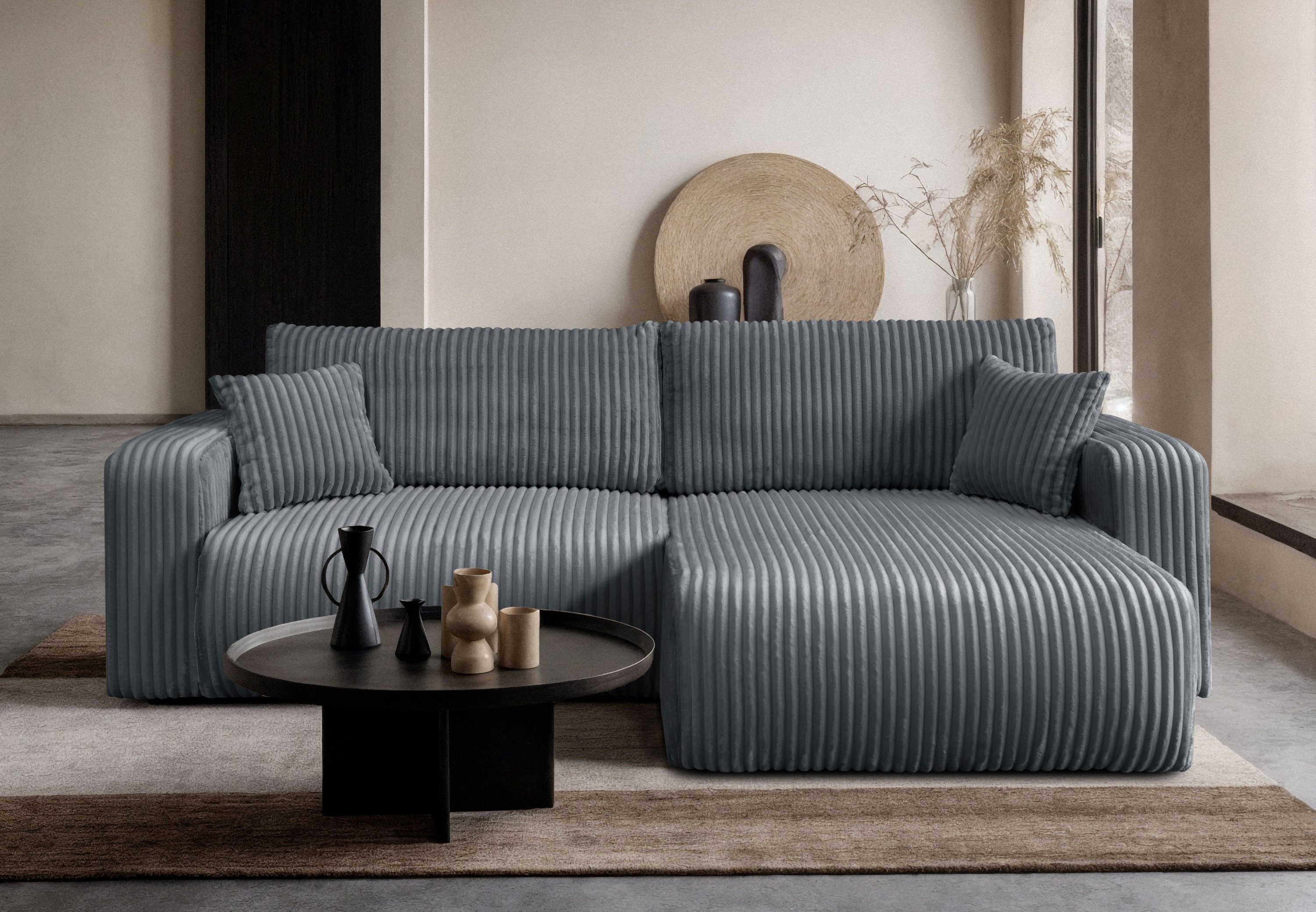 Lookway Ecksofa MOVE mit Schlaffunktion und Bettkasten, Breite: 247 cm