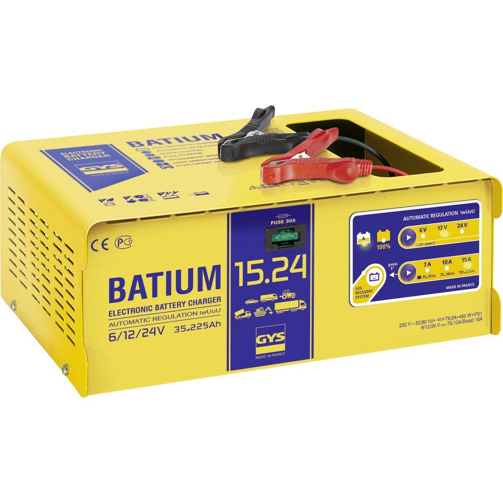 GYS GYS BATIUM 15.24 024526 Automatikladegerät 6 V, 12 V, 24 V 22 A Autobatterie-Ladegerät