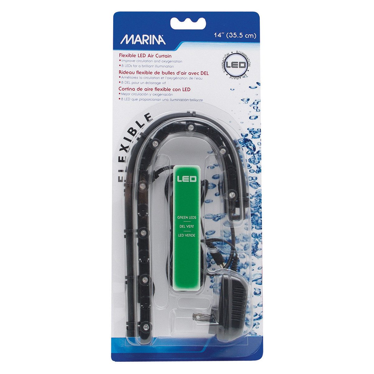 Marina Aquarium-Beleuchtungssteuerung Flexibler LED-Luftvorhang grün
