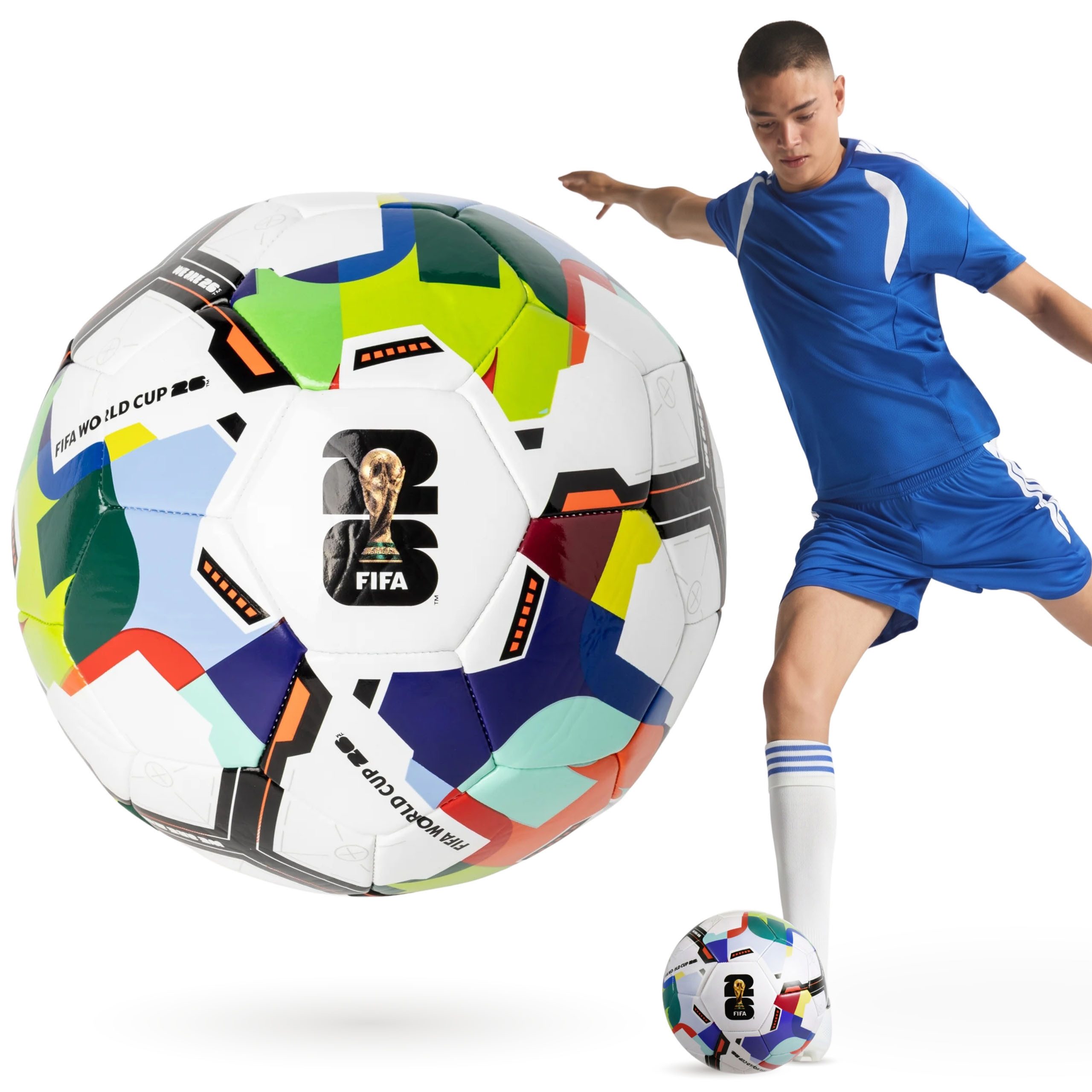 FIFA Fußball FIFA World Cup 2026 Fußball, weiß, Größe 5, offizielles Lizenzprodukt