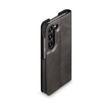 Hama Smartphone-Hülle Booklet für Samsung Galaxy S23+ aus resistentem Kunstleder, Schwarz, Standfunktion & Einsteckfach mit Fingeröffnung