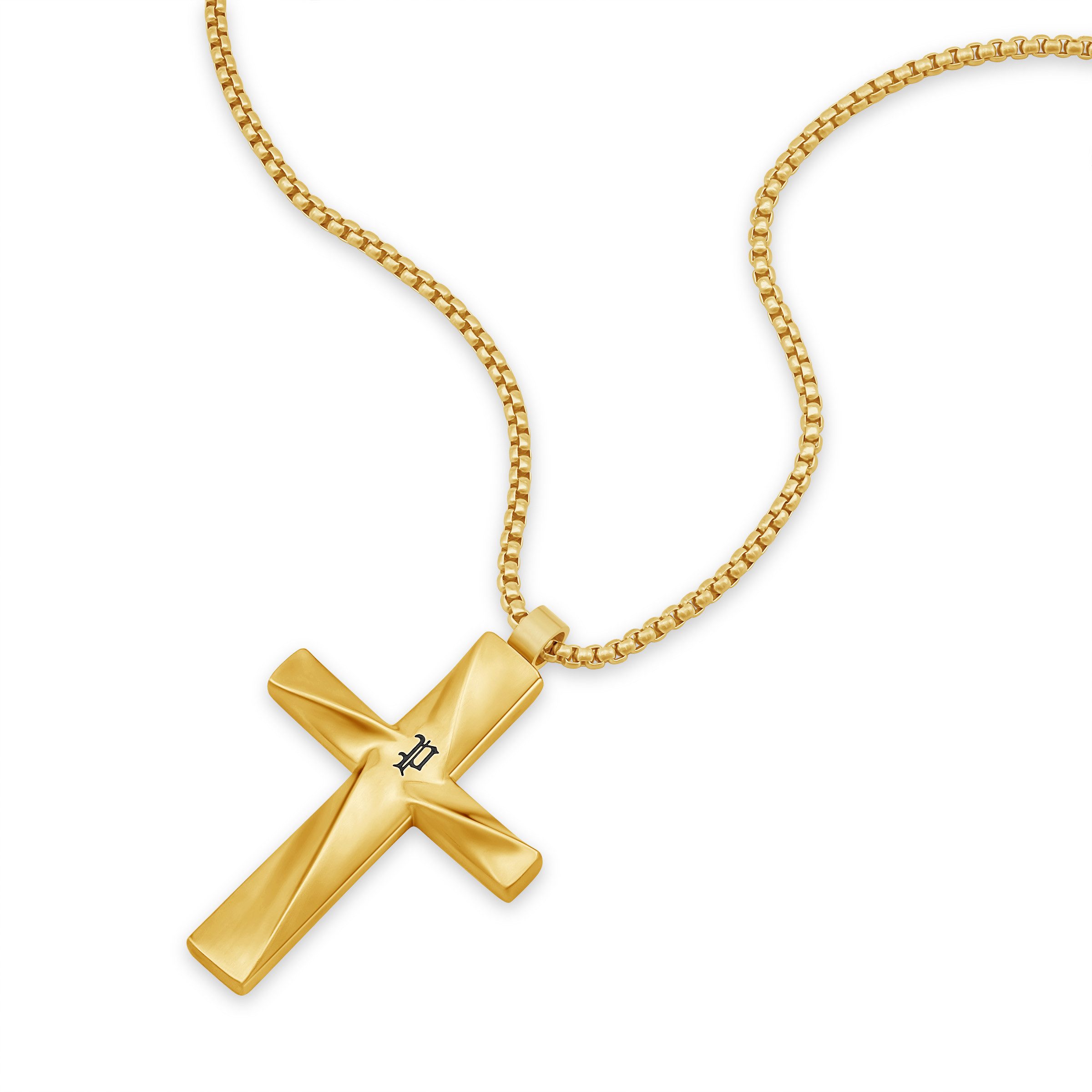 Police Kette mit Anhänger Contorto Kreuz