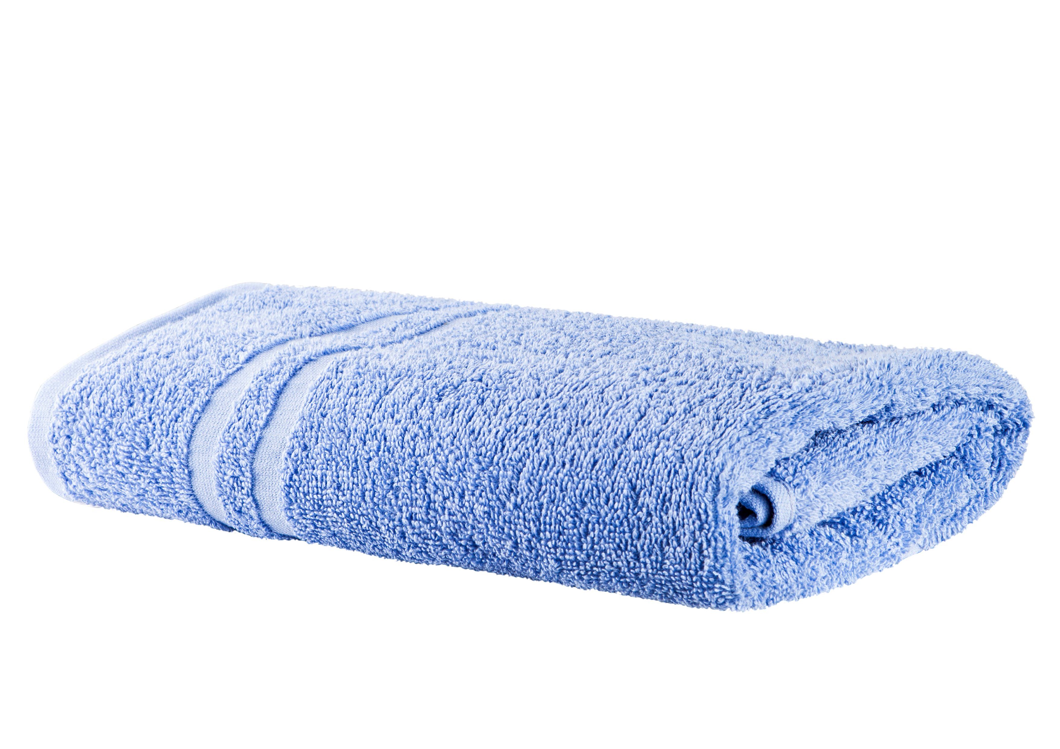 im Handtücher Hand- Baumwolle, (2-St) Set, Walk, 100% Duschtuch Clinotest Blau und