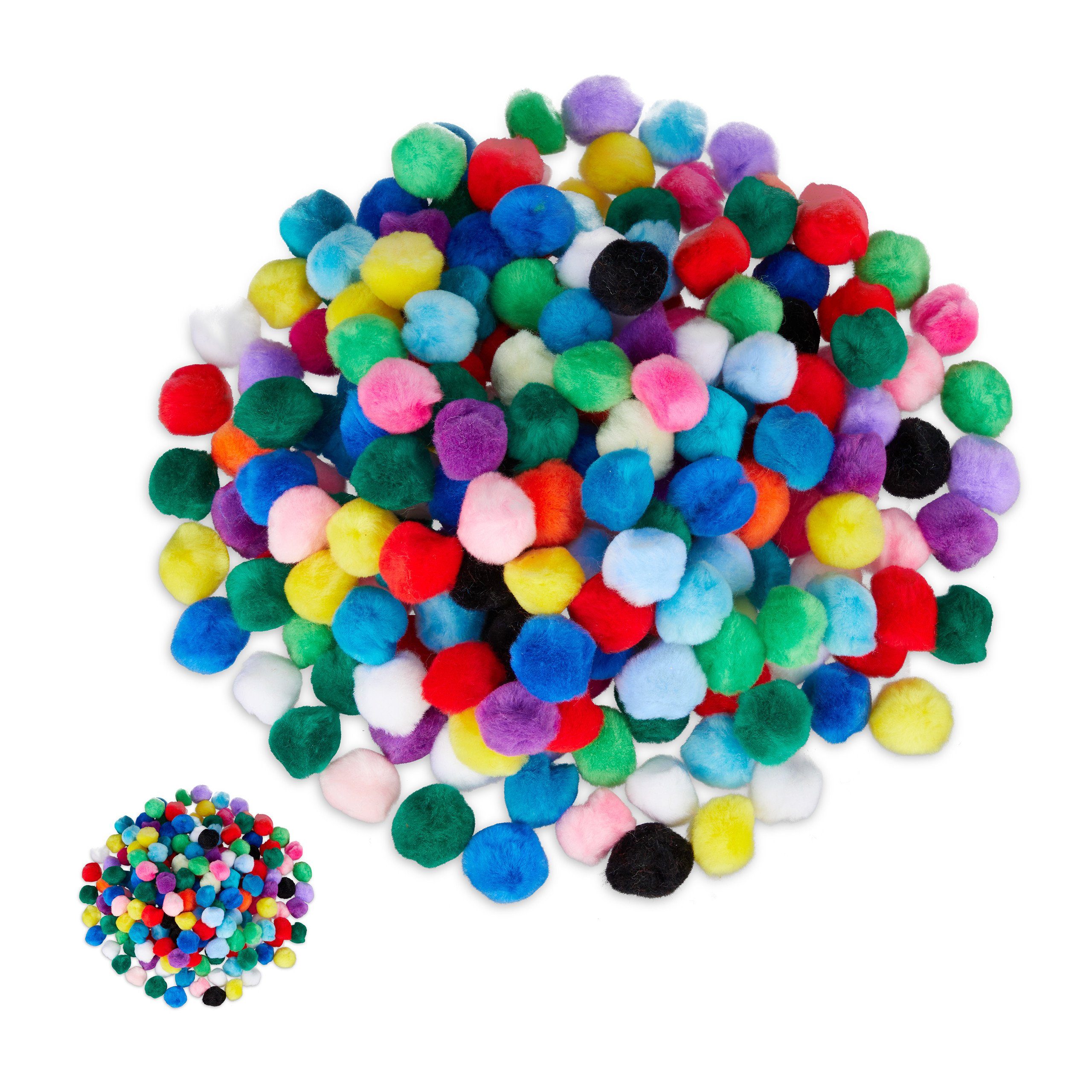 bunt 400 Pompons Pompon relaxdays x