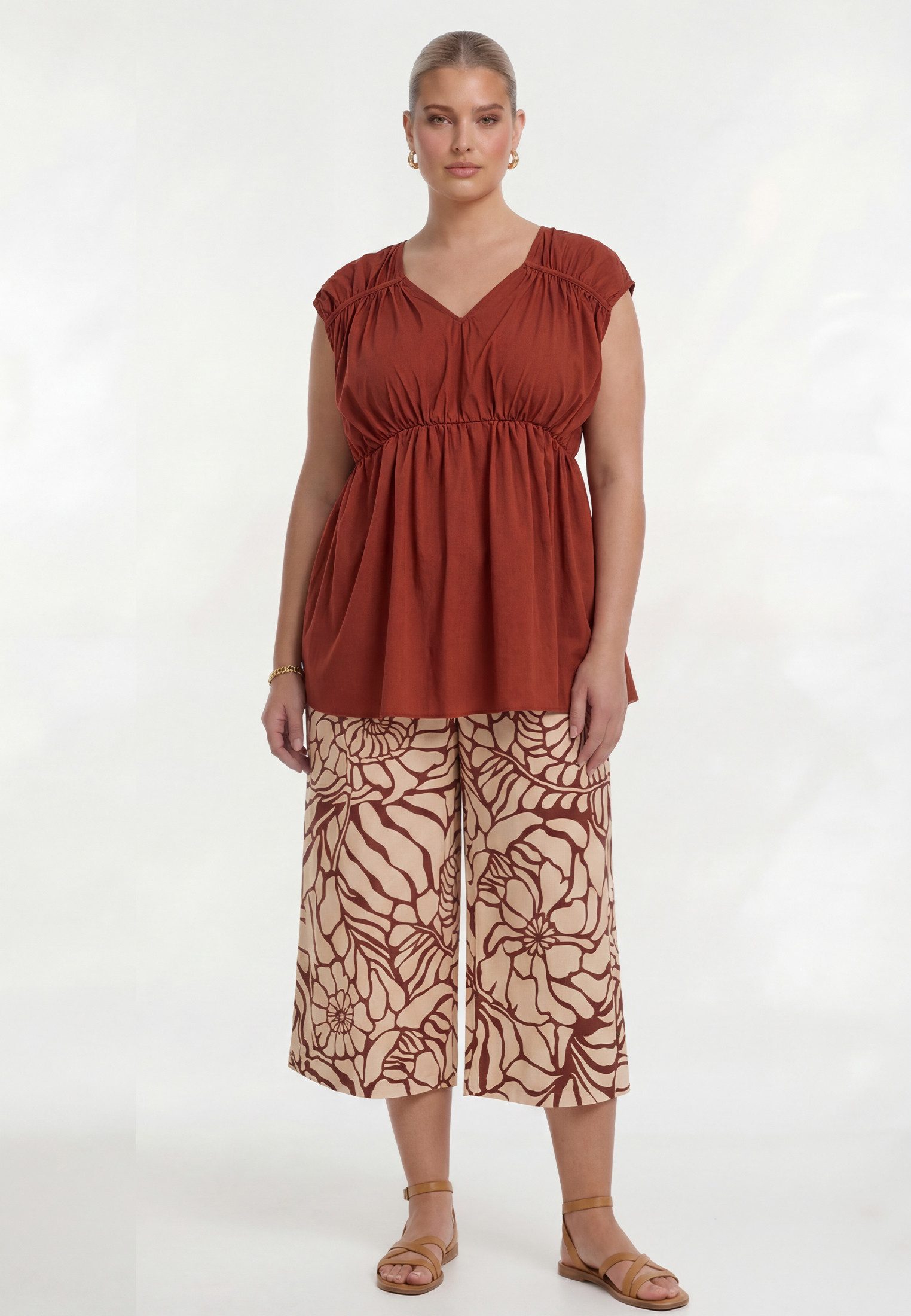 YOEK Tunika Damen Tunika mit Kurzarm