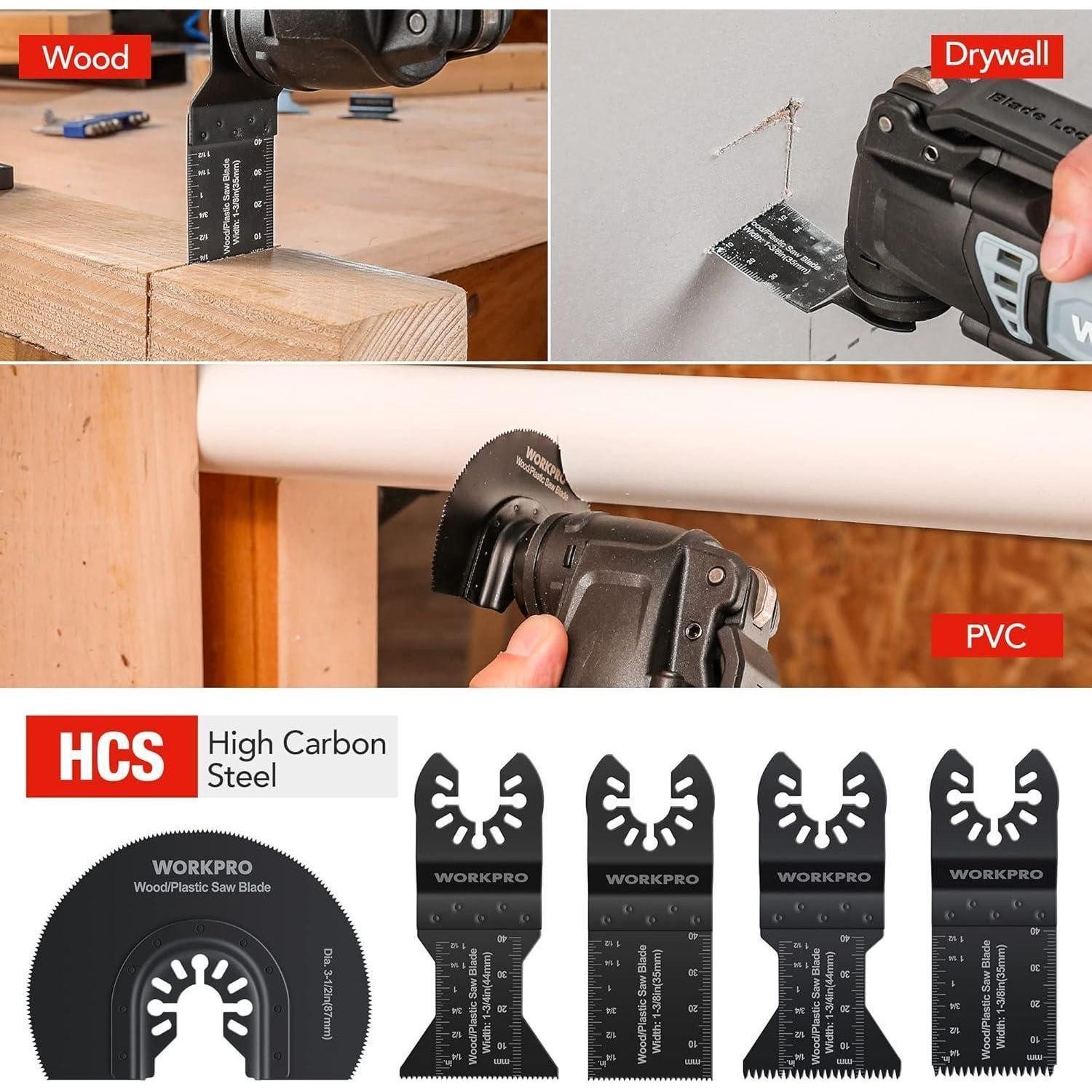LuxusKollektion Oszillationskopf Oszillierendes Sägeblatt Set 22tlg. Multitool Zubehör für