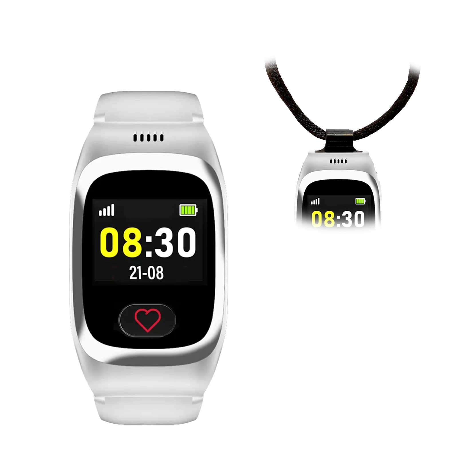 JAMES B8 Senioren Smartwatch GPS Notruf & Telefonfunktion + Anhänger Smartwatch