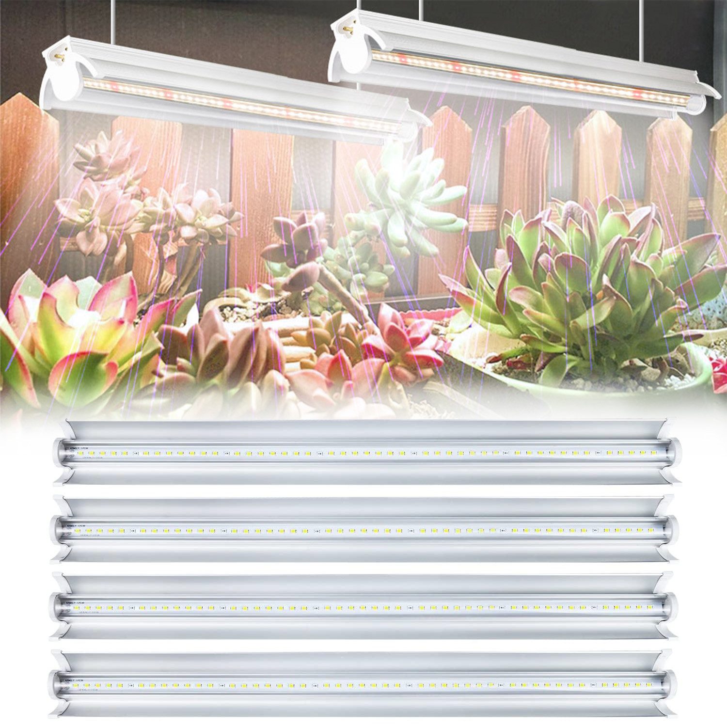 Jibenhome Pflanzenlampe T5 LED Grow Lampe günstig online kaufen