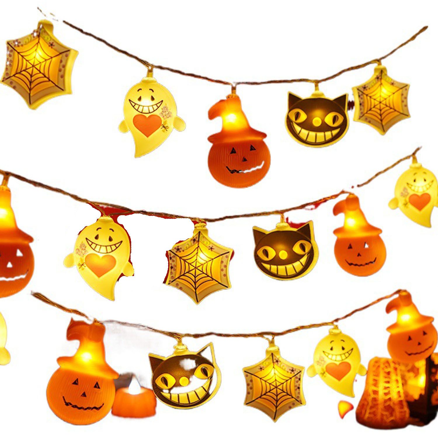 FELIXLEO Lichterkette Halloween Deko Halloween Lichterkette günstig online kaufen