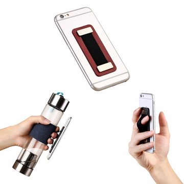 Cerbery Smartphone Fingerhalter aus Leder - Fingerhalterung Halter Halterung Smartphone-Halterung, (Echtleder)