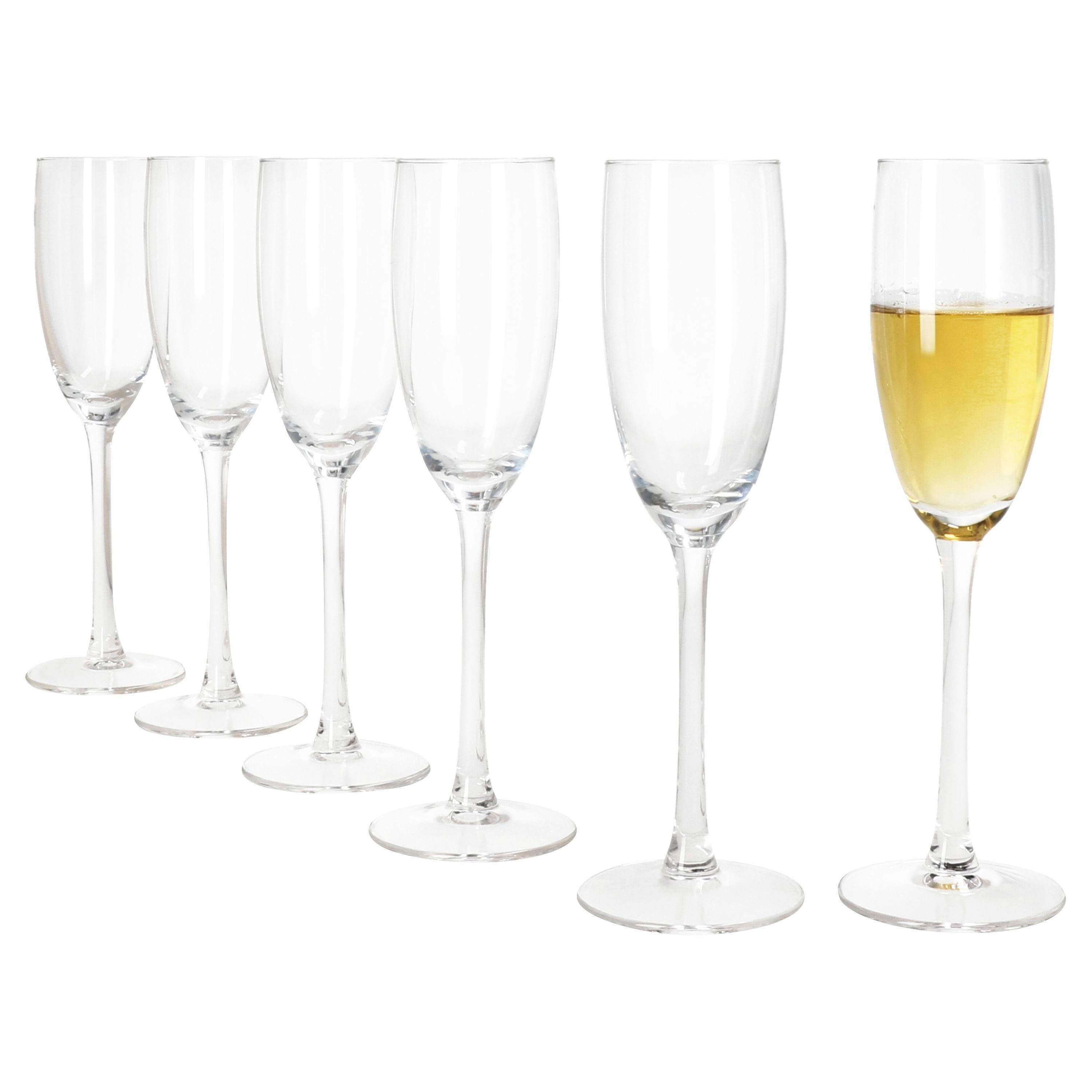 Sektglas 6x Grande Royal Sektgläser 120ml Champagner-Glas klare Sektflöte