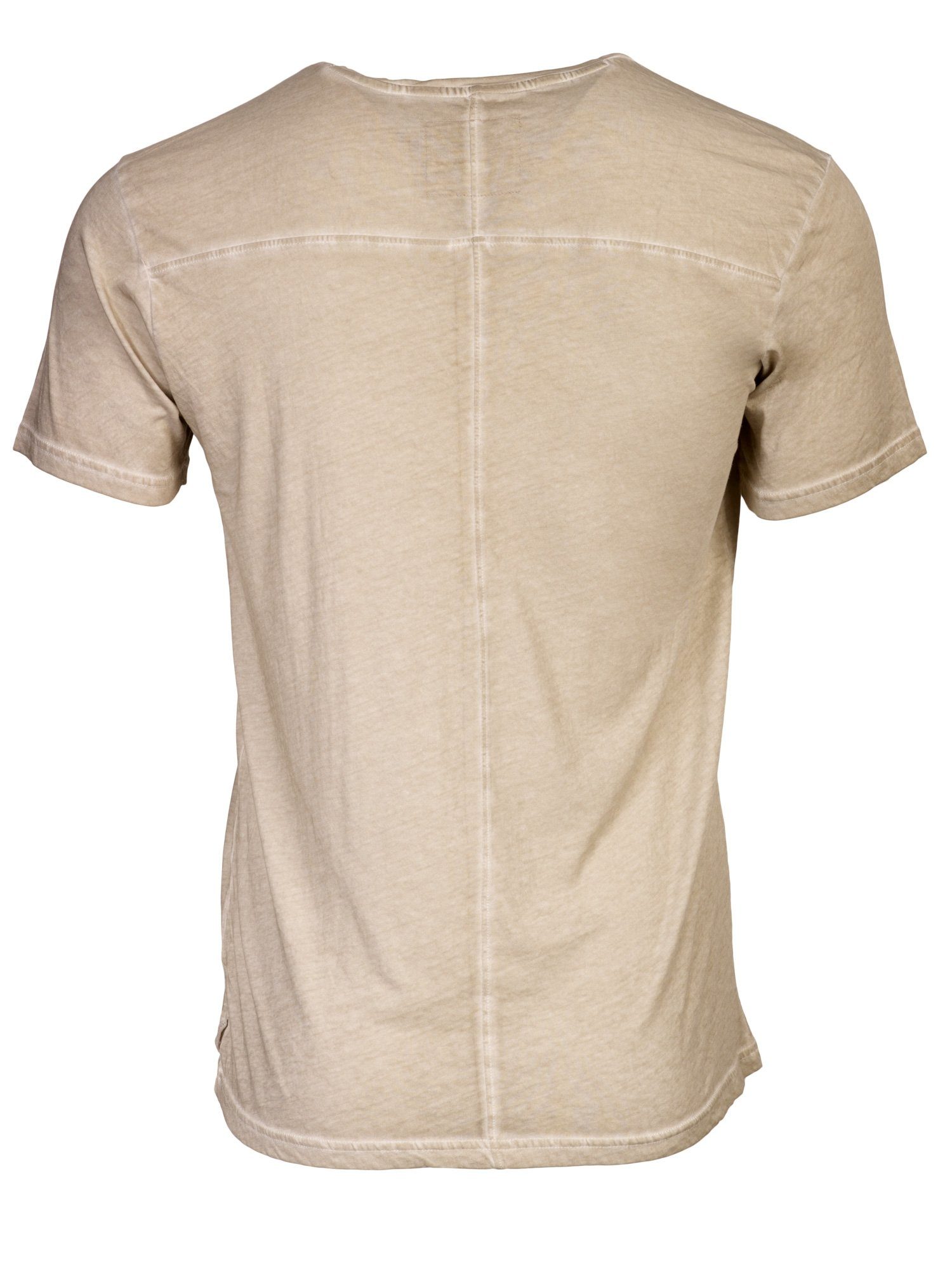 DAILY´S softes KIMI: Dunkler T-Shirt 100% T-Shirt Sand Biobaumwolle Herren aus