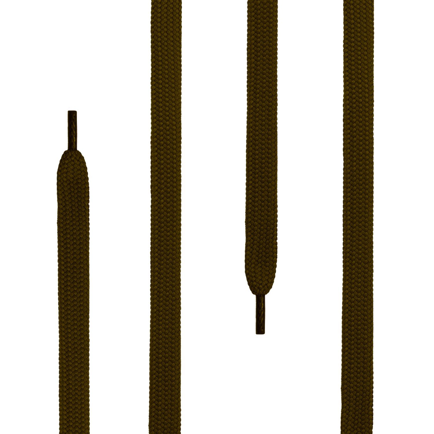 Mount Swiss Schnürsenkel 2 Paar flache SCHNÜRSENKEL 12mm breit für Sneaker und Sportschuhe -