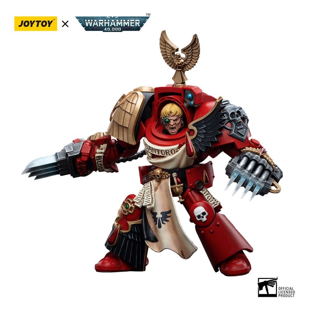 Joy Toy Actionfigur Warhammer 40k 1/18 Blood Angels Assault Terminators Sergeant Santoro
