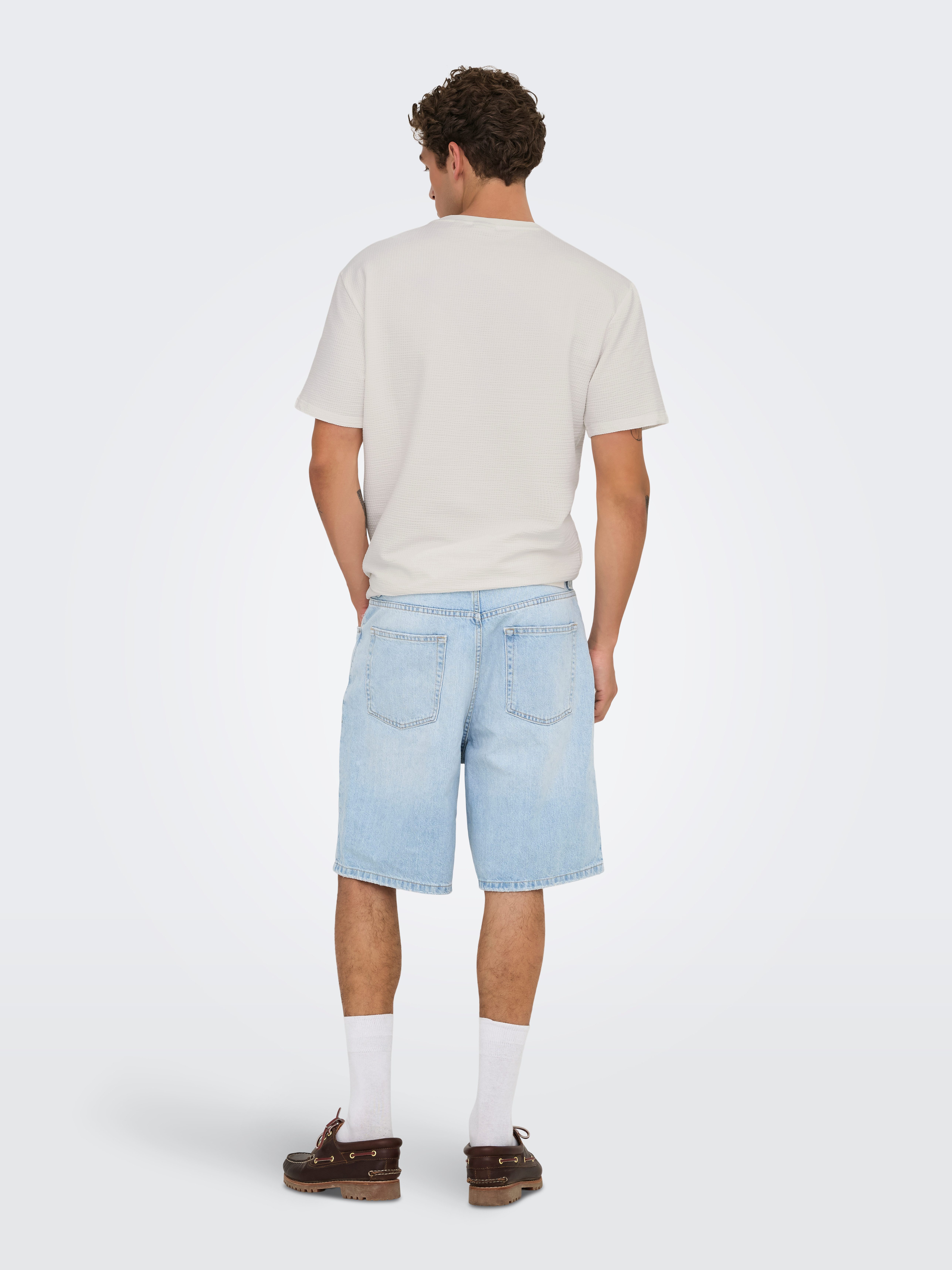 ONLY & SONS Rundhalsshirt ONSKIAN LIFE REG SEERSUCKER SS TEE NOOS