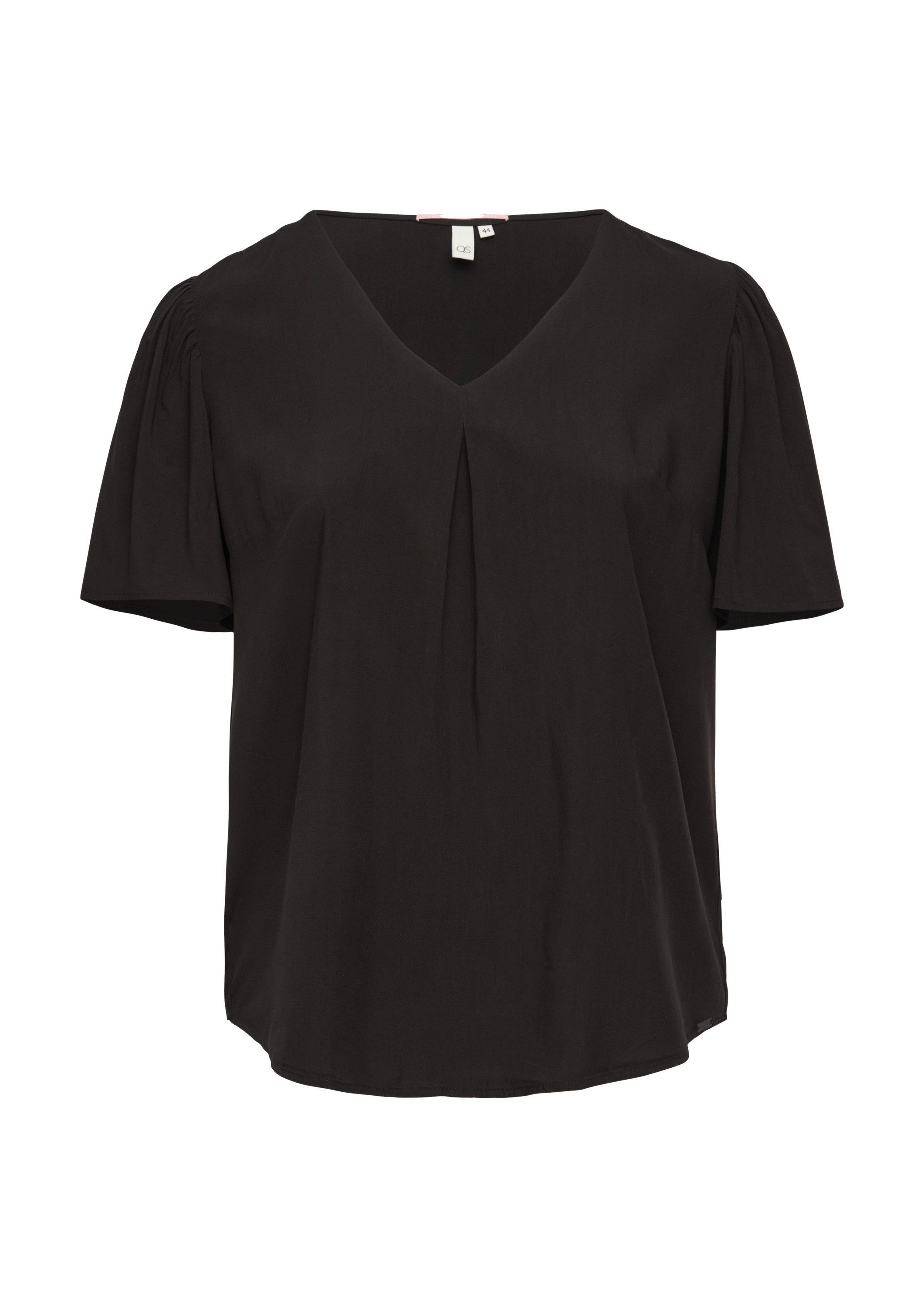 QS Kurzarmbluse Bluse Bluse mit Puffärmeln günstig online kaufen