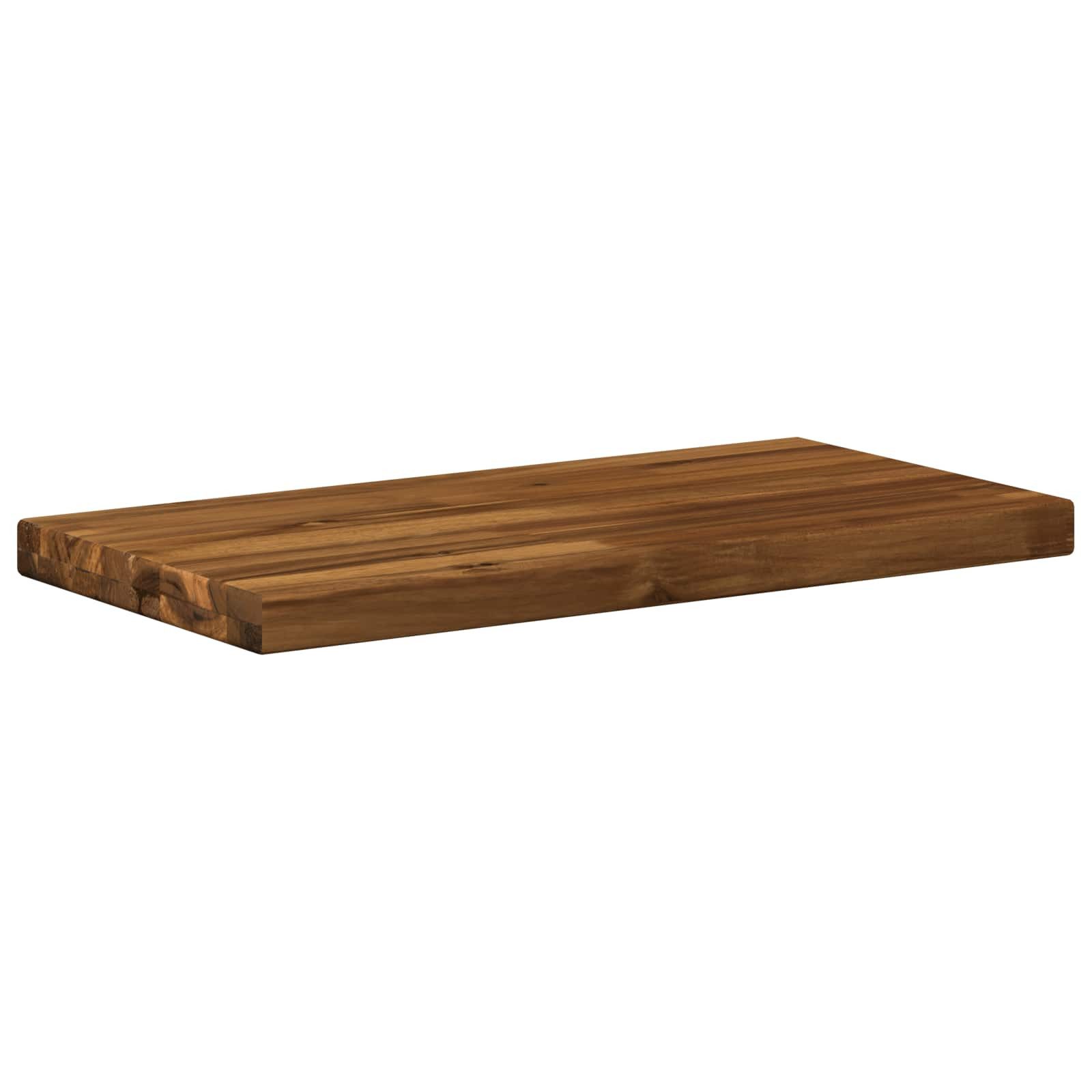 vidaXL Tischplatte Rechteckige Tischplatte 90 x 50 x 3,5 cm Rechtwinklig Natur (1 St)
