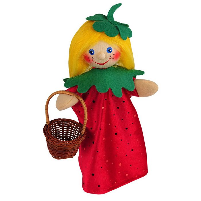 Kersa Handpuppe Handpuppe  Erdbeerfeechen "Elli" 28cm 61000 Kersa (Packung) Sehr gut geeignet um Geschichten zu erzählen