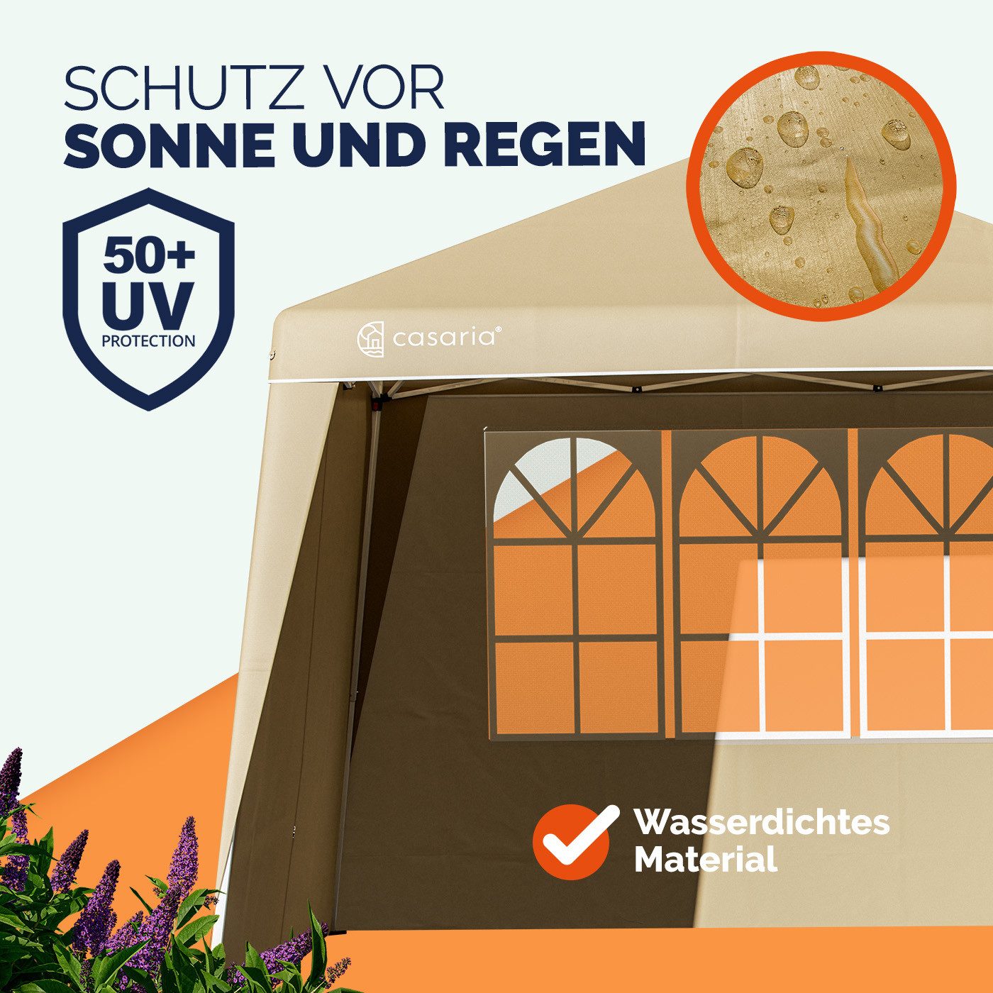 Casaria Pavillon, 2er Set Seitenwände für günstig online kaufen