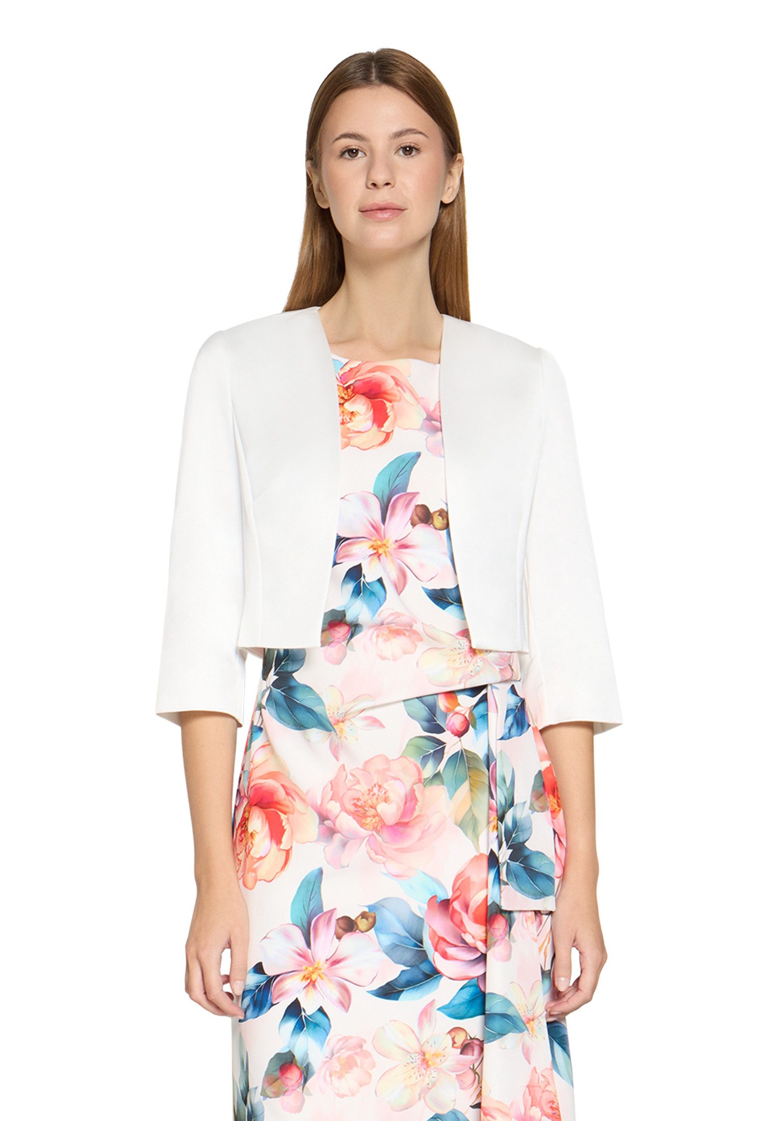 Vera Mont Bolerojacke Damen mit Kellerfalten