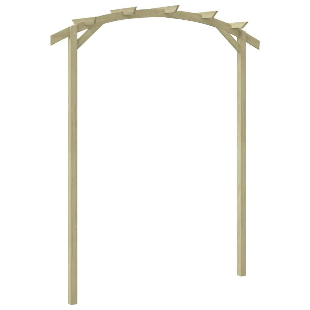 vidaXL Pergola Garten-Pergola Kiefernholz Imprägniert 180x210x40 cm, BxTxH: 180x210x40 cm