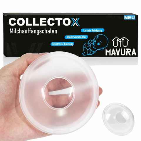 MAVURA BH-Stilleinlagen COLLECTOX Brustschalen Milchauffangschale Stillschalen, Mutter Milch Schalen Muttermilchsammler [2er Set]