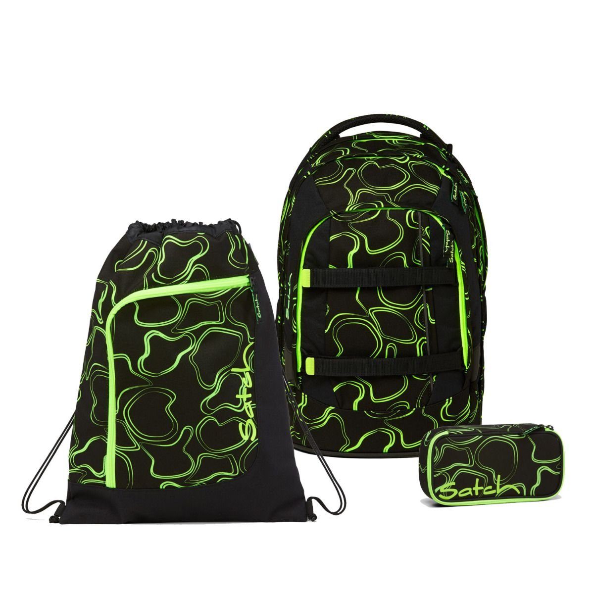 Satch Schulrucksack Pack (Set 3tlg., inkl. Schlamperbox und Sportbeutel)