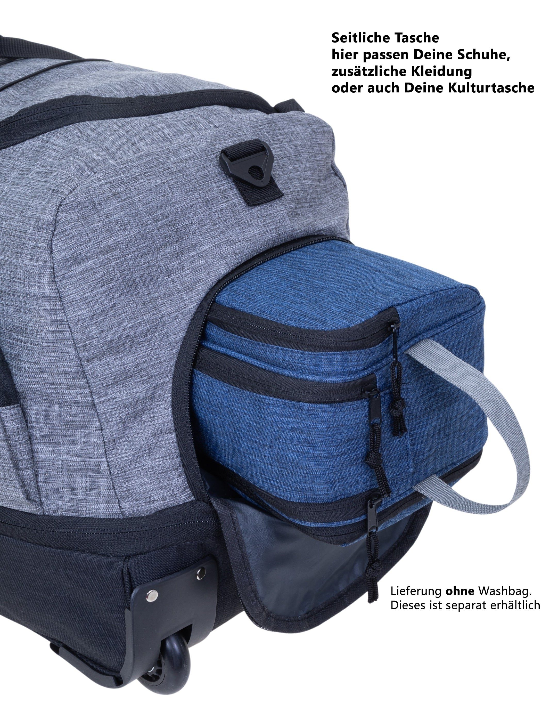 ELEPHANT Weichgepäck-Trolley Cruiser Trolley 100-135 L Reisetasche Travel, Tasche Softcase Gepäck Reise Urlaub Trolly – Bild 5 von 5