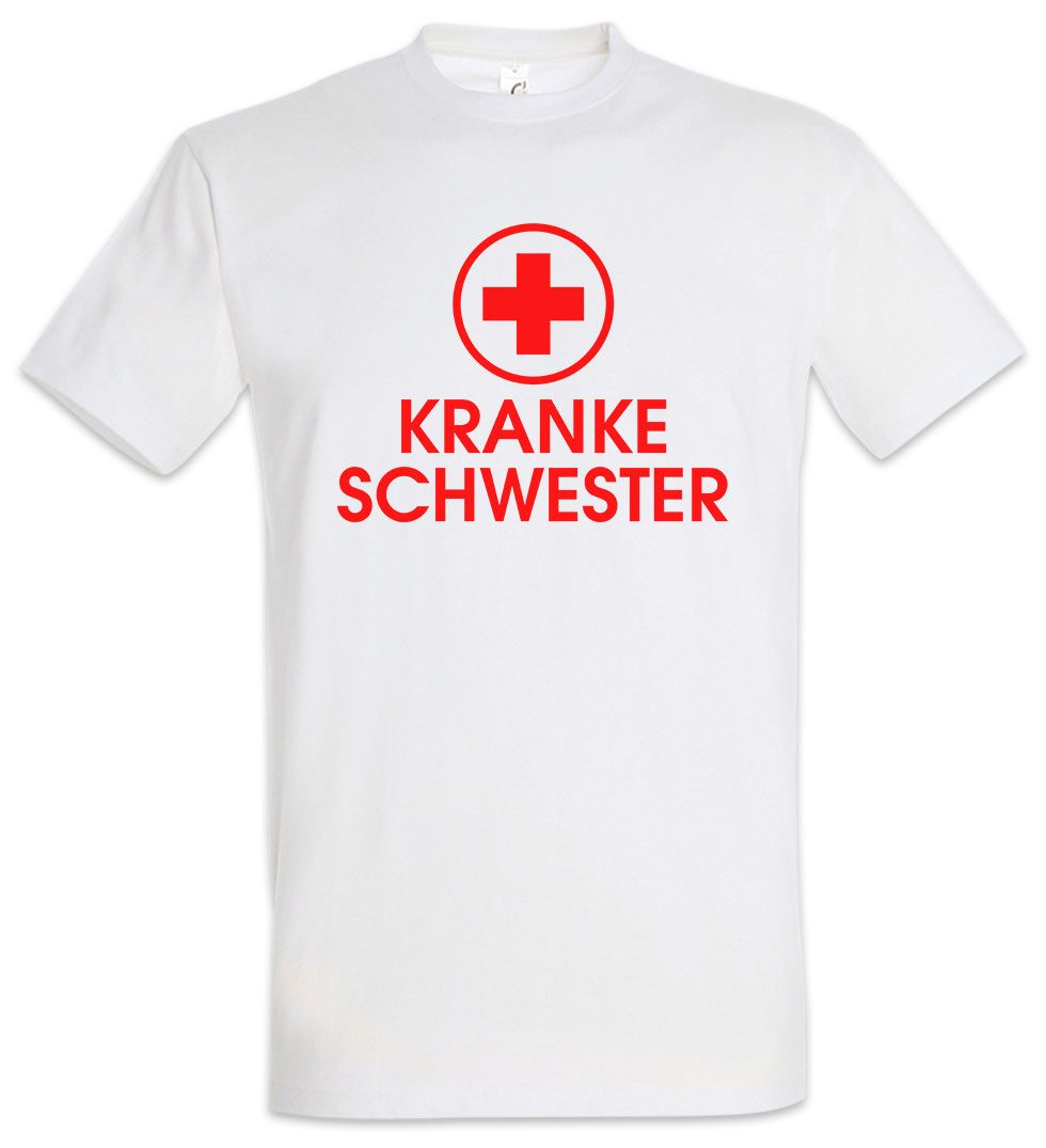 Urban Backwoods Print-Shirt Kranke Schwester Herren T-Shirt Krankenschwester Kostüm Fasching (1-tlg) Karneval Verkleidung Fastnacht Fassenacht Krankenhaus