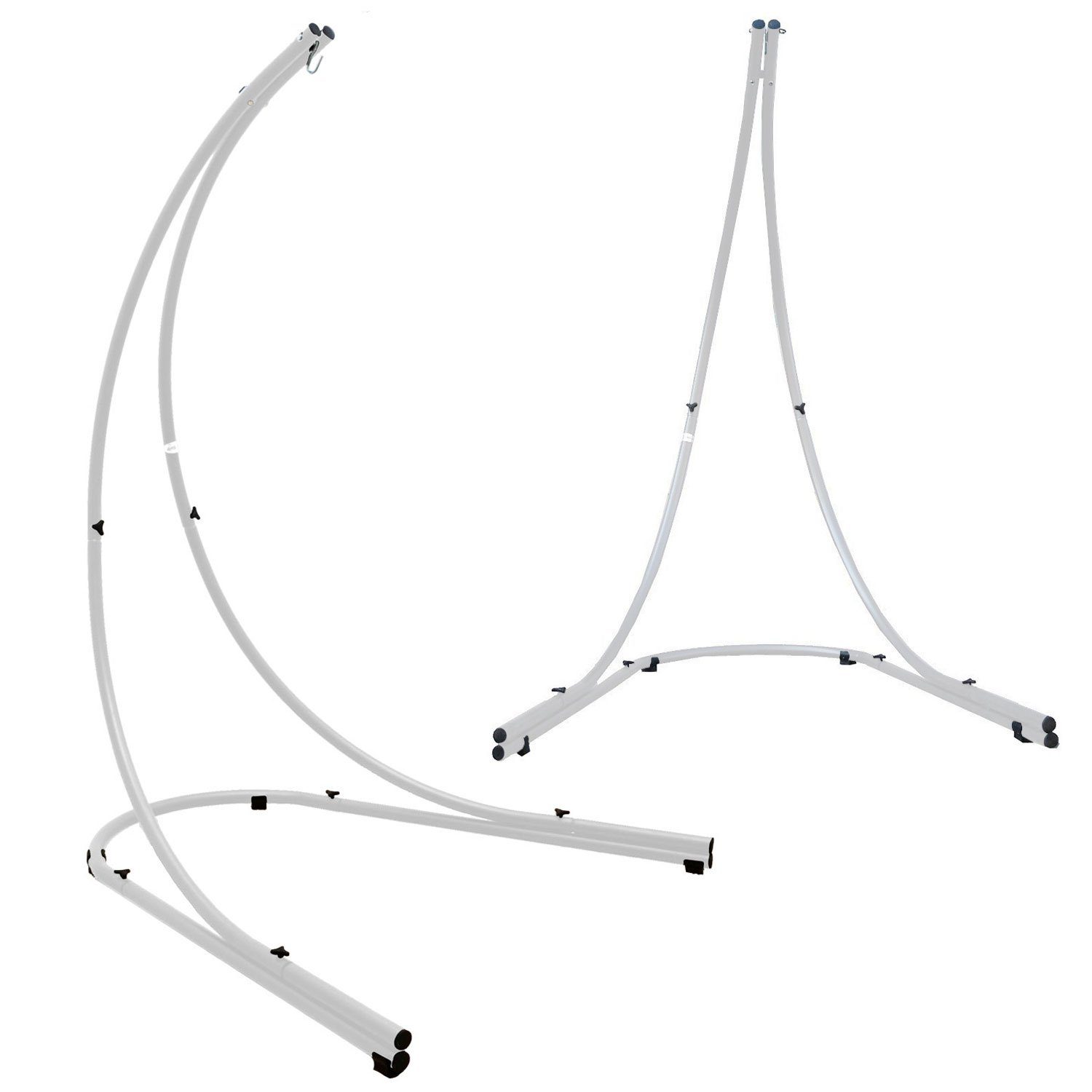 Hängestuhl Gestell Freistehend Hellgrau - 210 cm Hängesessel Gestell bis 150 kg