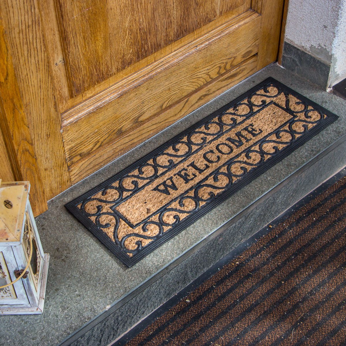 Fußmatte Matte für den Hauseingang - Türmatte im Landhausstil - Treppenschoner, Antikas