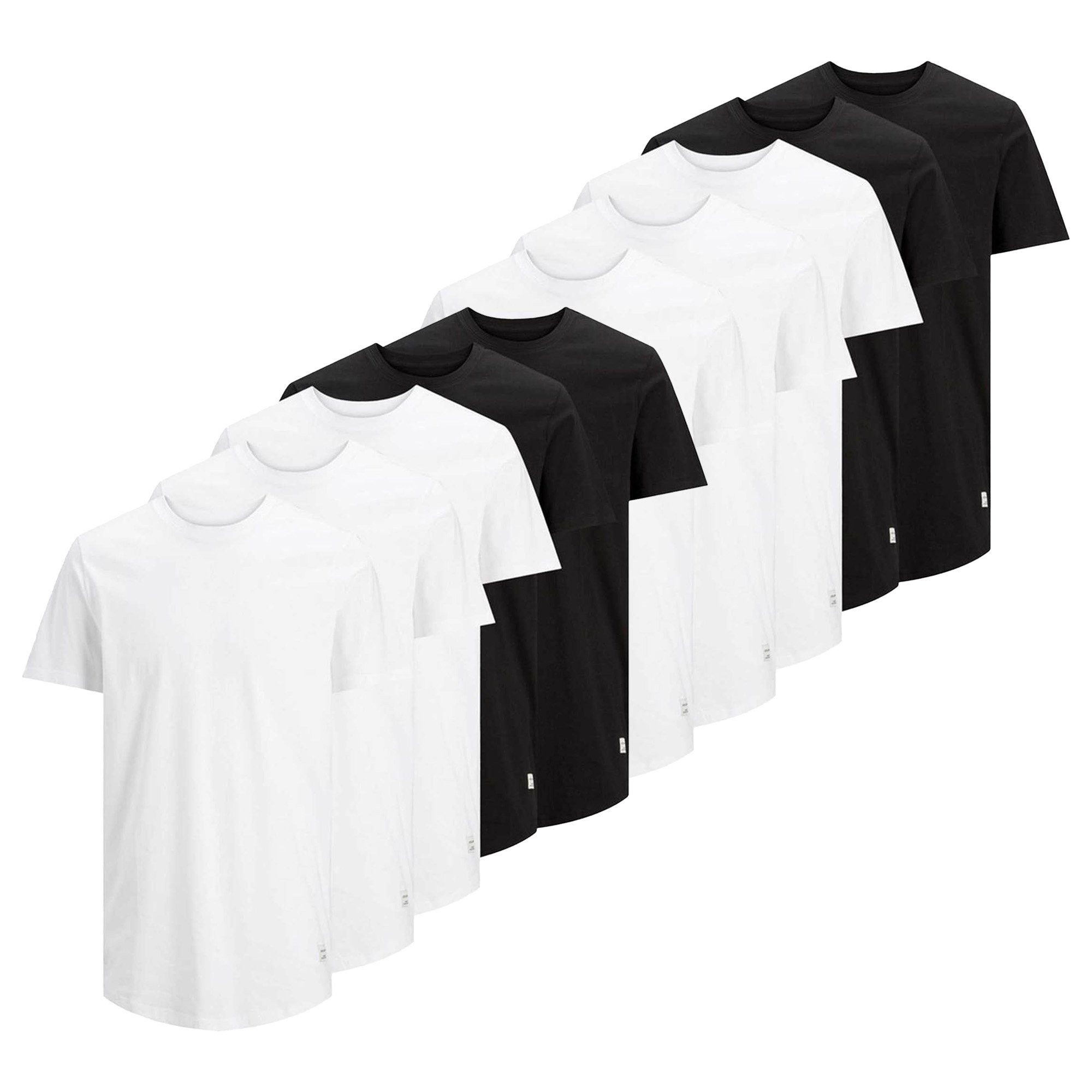 T-Shirt Herren T-Shirt 10er Pack Baumwolle JJENOA